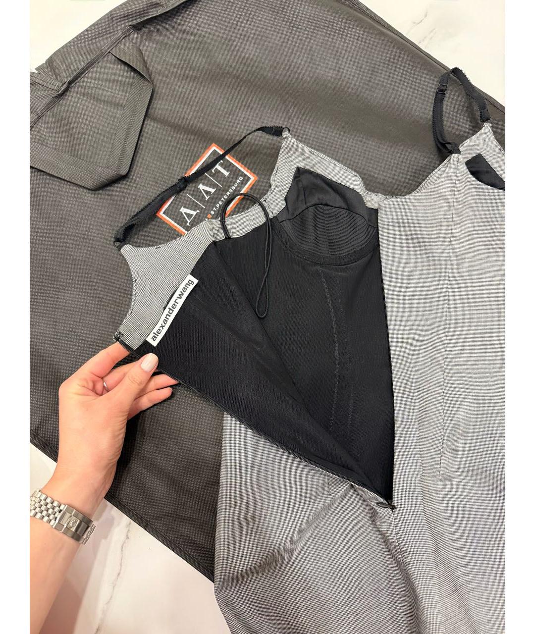 ALEXANDER WANG Серое повседневное платье, фото 7