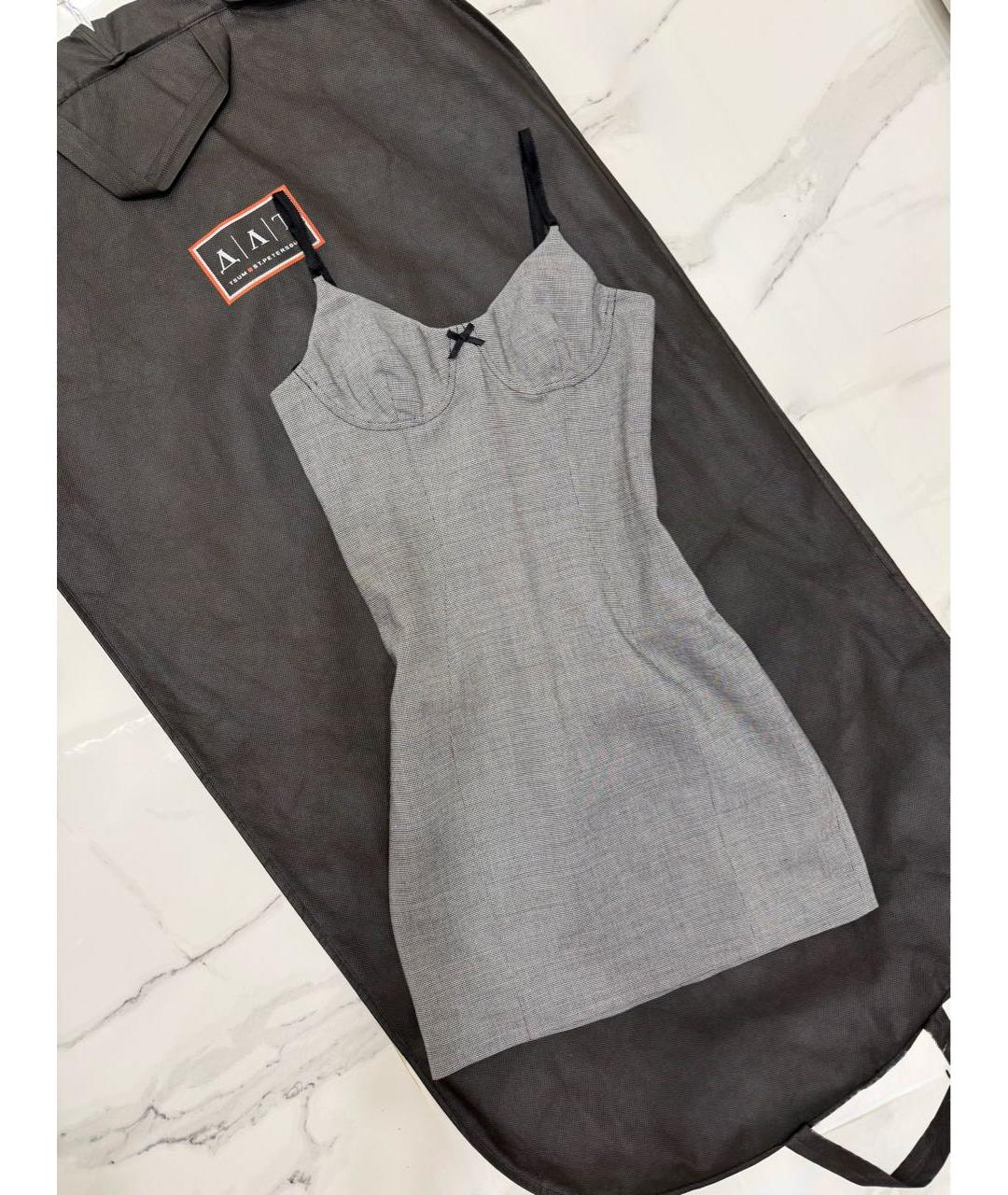 ALEXANDER WANG Серое повседневное платье, фото 4