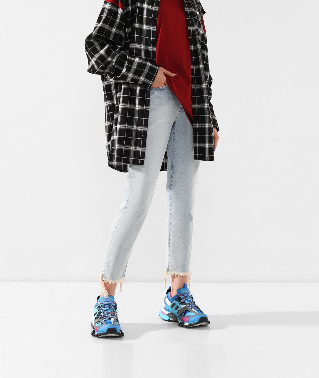 BALENCIAGA Голубые кроссовки, фото 7