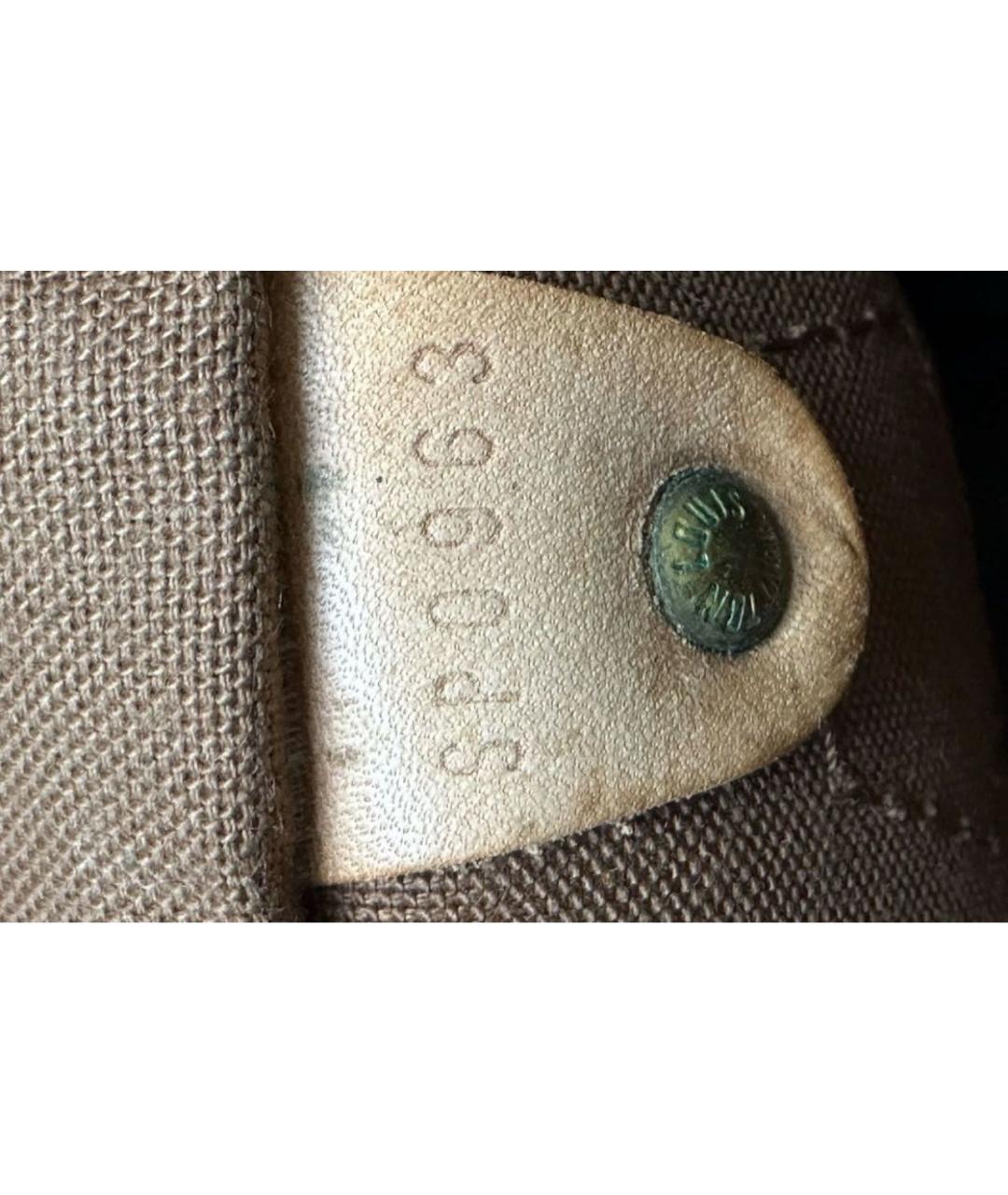 LOUIS VUITTON Коричневая канва сумка с короткими ручками, фото 3