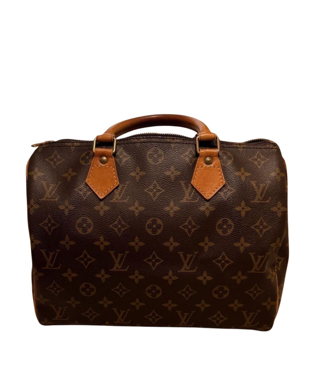 LOUIS VUITTON Коричневая канва сумка с короткими ручками, фото 1