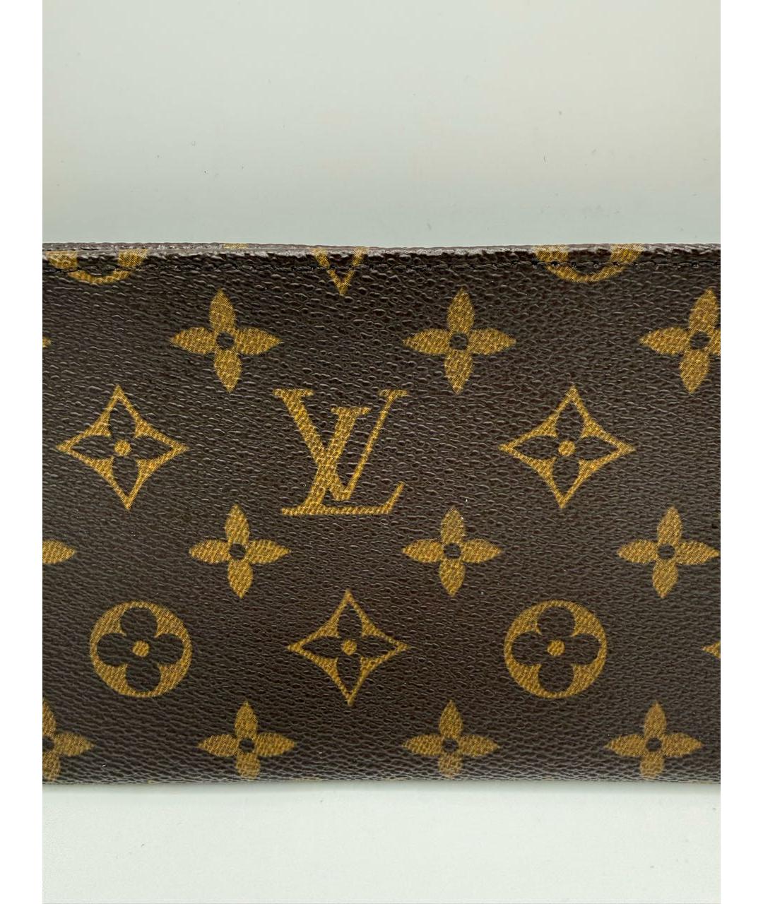 LOUIS VUITTON Коричневый кошелек, фото 2