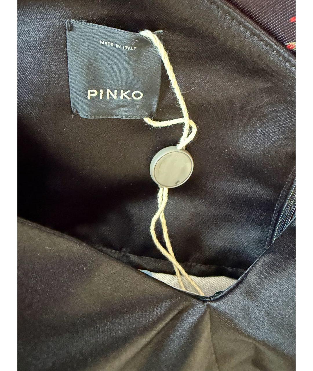PINKO Мульти полиэстеровое платье, фото 3