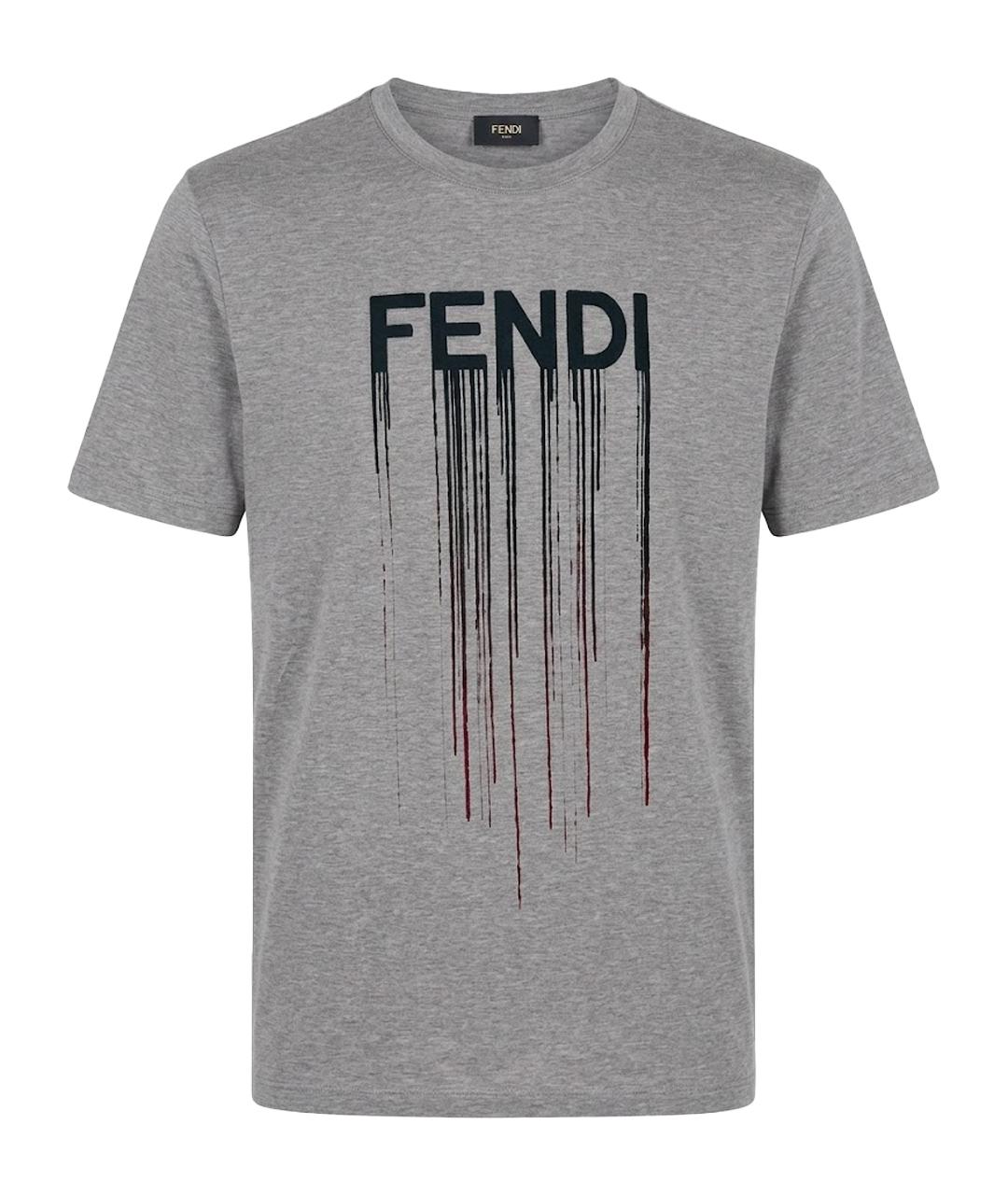 FENDI Серая футболка, фото 1