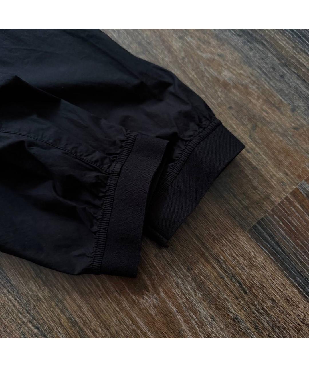 STONE ISLAND Черные хлопко-эластановые повседневные брюки, фото 4