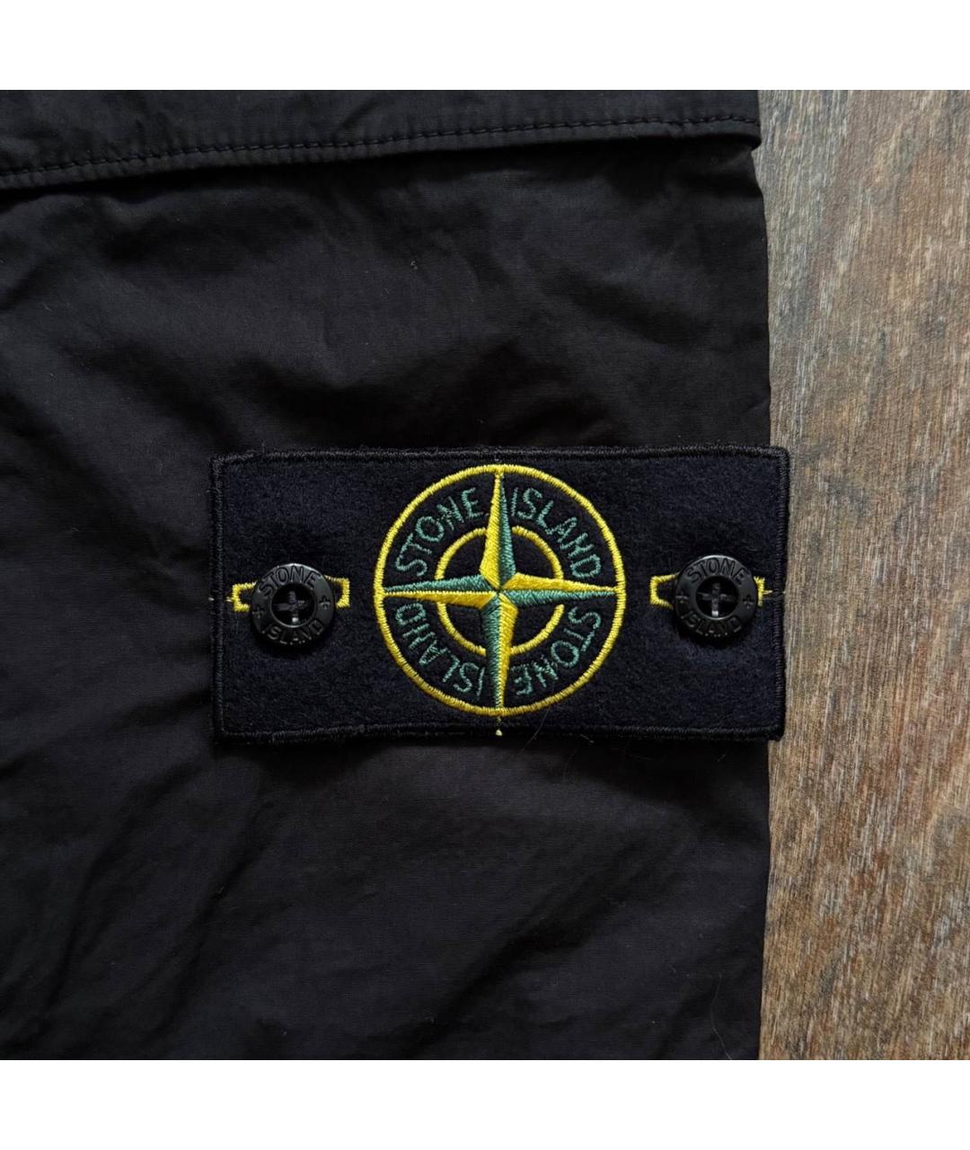 STONE ISLAND Черные хлопко-эластановые повседневные брюки, фото 3