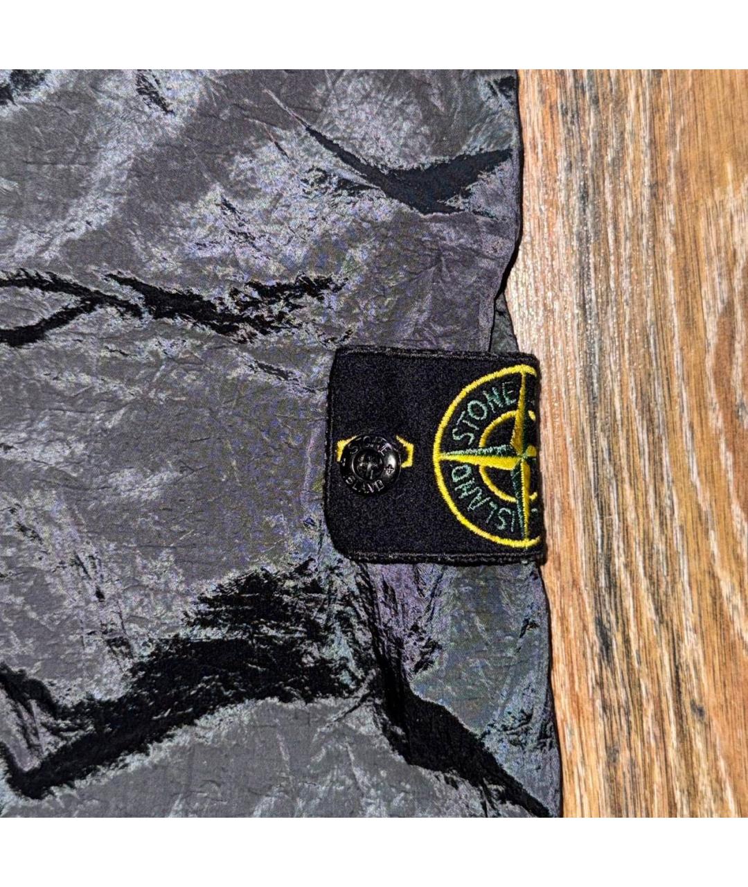 STONE ISLAND Черные полиамидовые повседневные брюки, фото 3