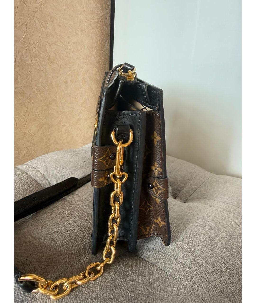 LOUIS VUITTON Коричневая канва сумка через плечо, фото 7
