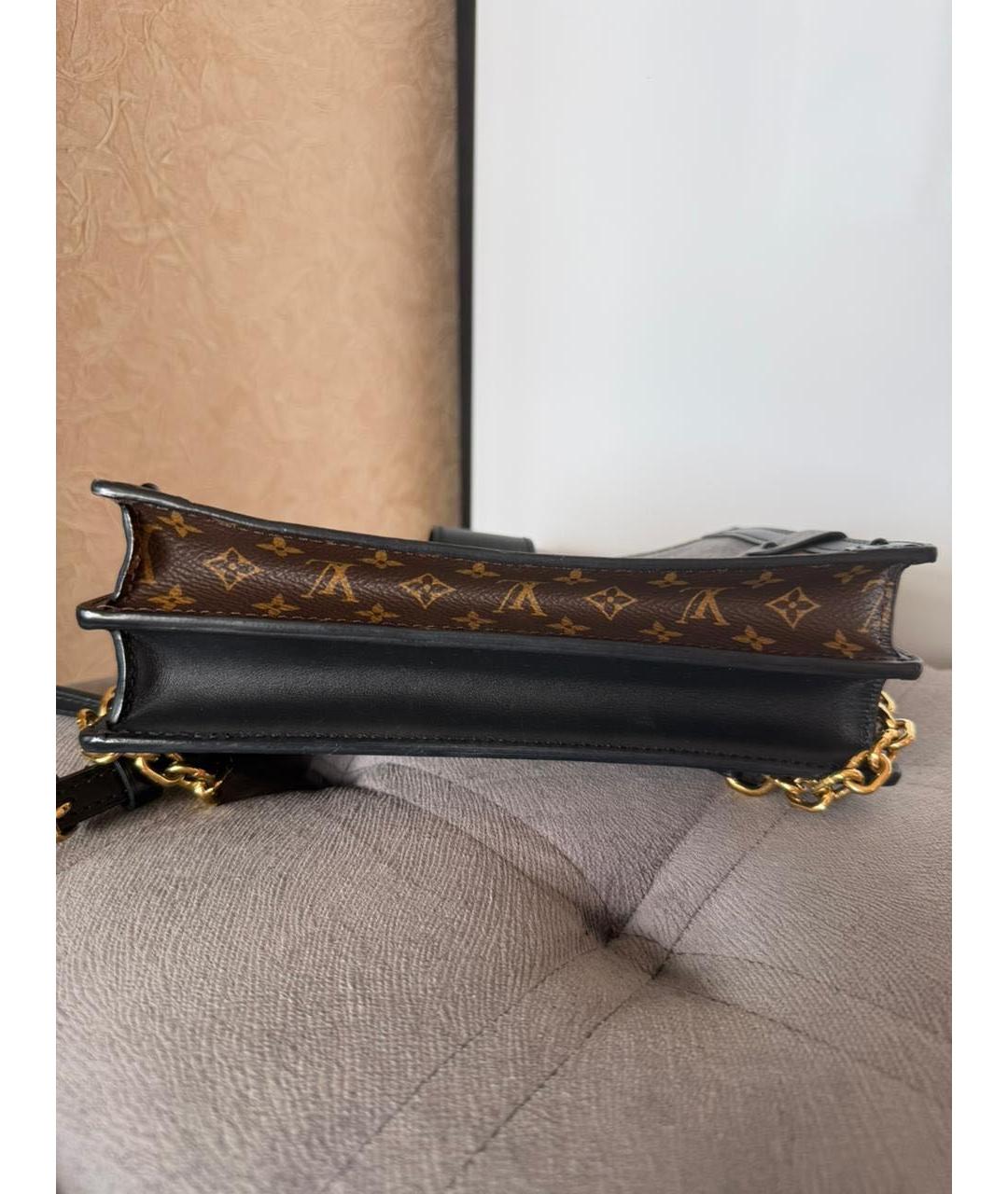 LOUIS VUITTON Коричневая канва сумка через плечо, фото 5