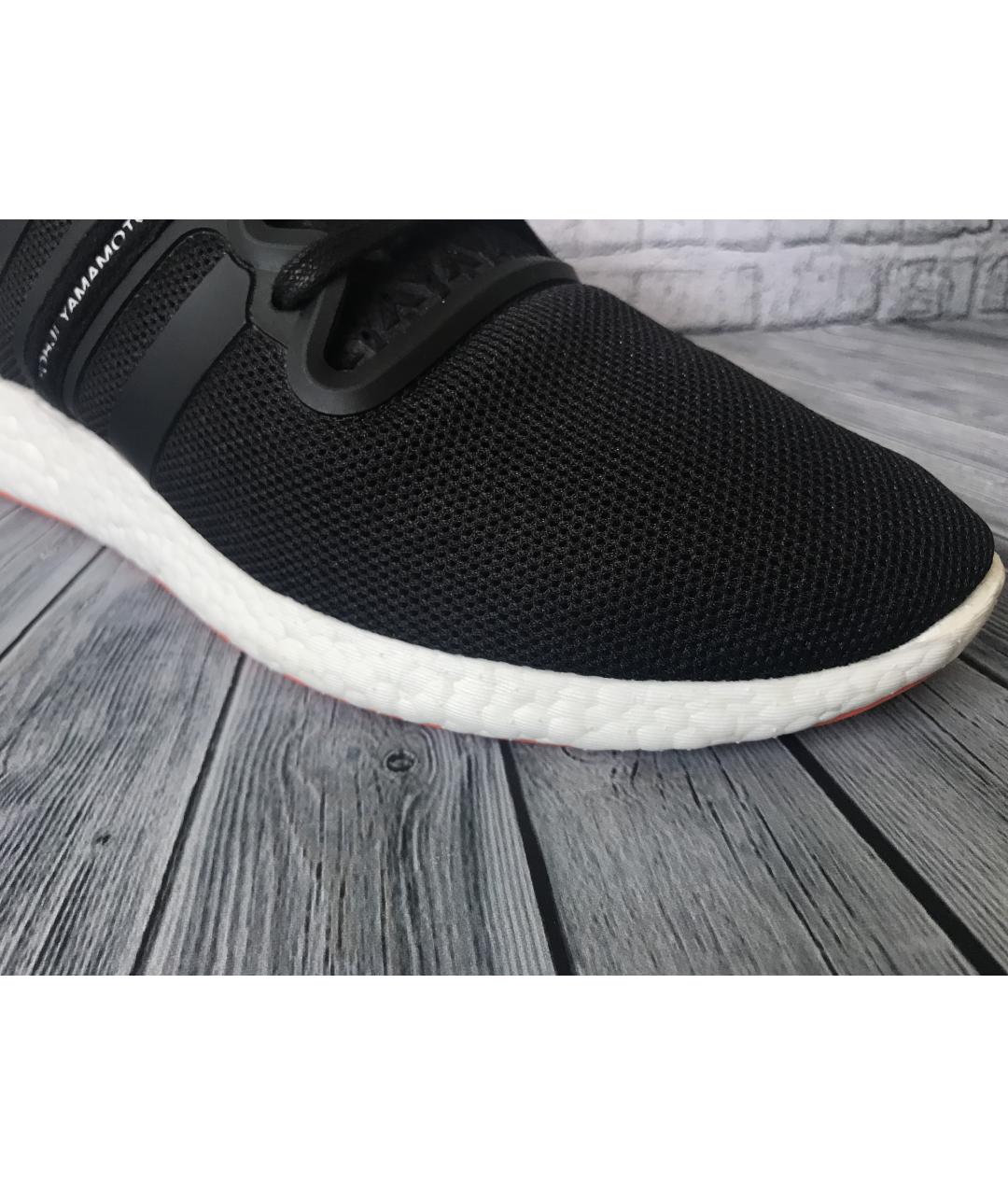 Y-3 Черные низкие кроссовки / кеды, фото 2