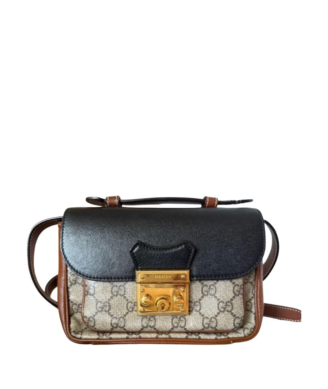 GUCCI Бежевая канва сумка через плечо, фото 1