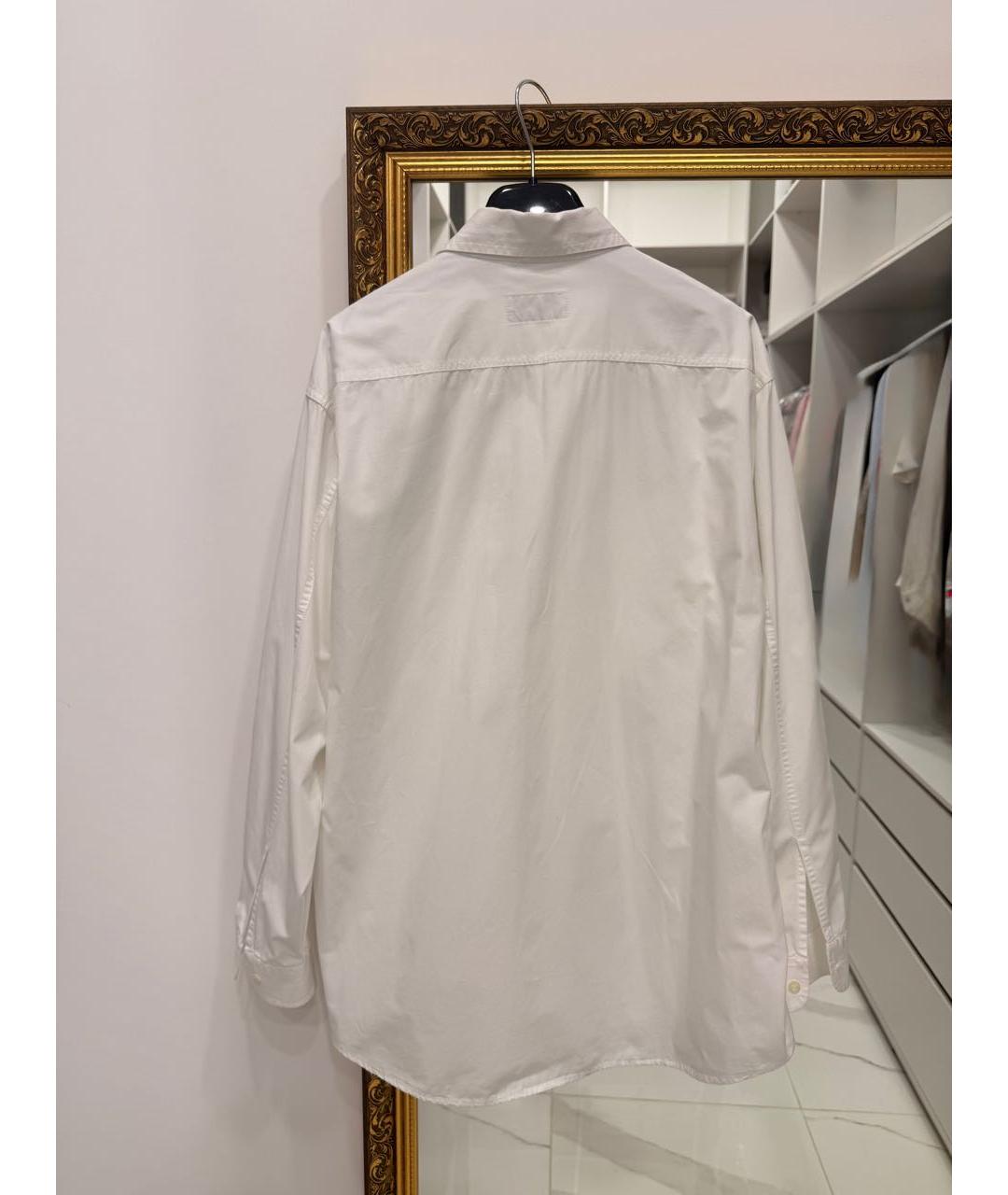 VALENTINO Белая хлопковая классическая рубашка, фото 2