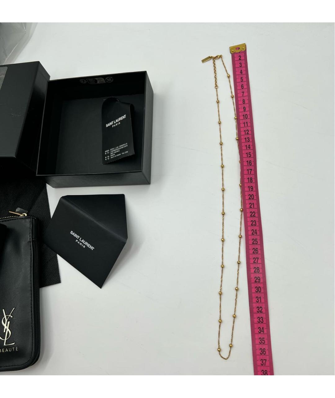 SAINT LAURENT Золотая цепочка, фото 4