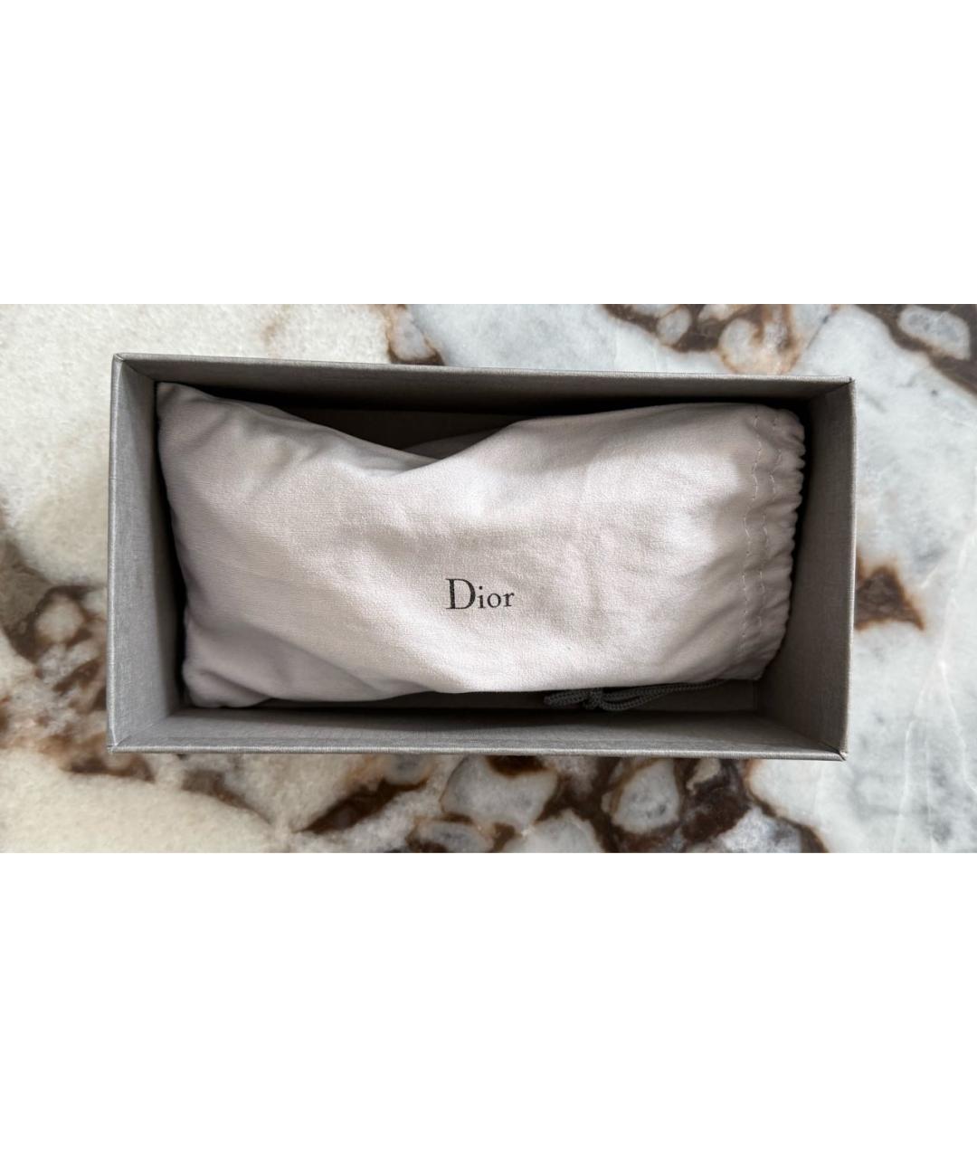 CHRISTIAN DIOR Черные пластиковые солнцезащитные очки, фото 6
