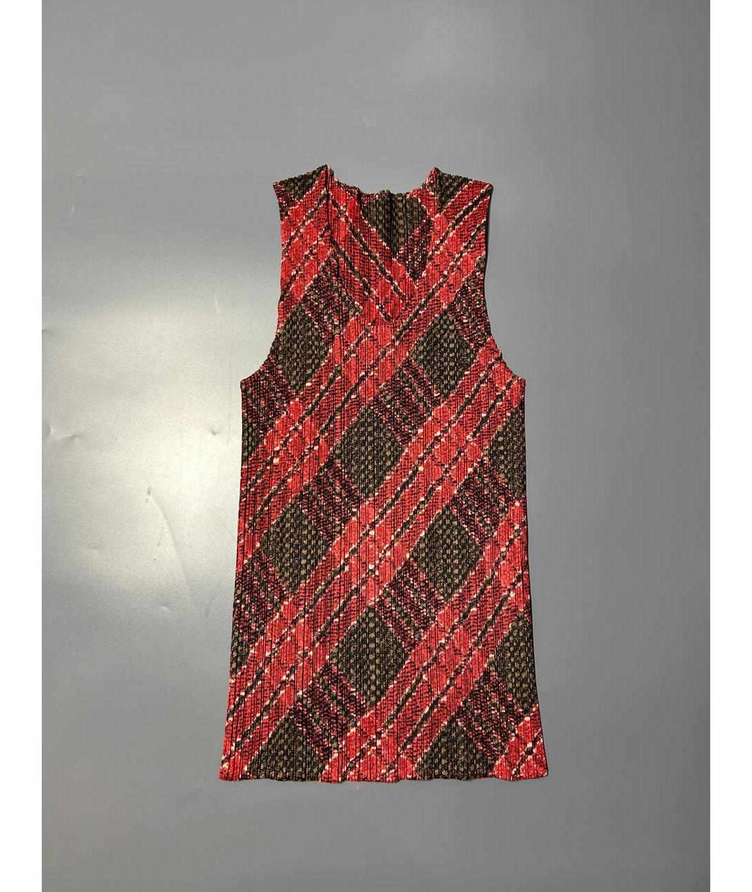 ISSEY MIYAKE Красная полиэстеровая майка, фото 10