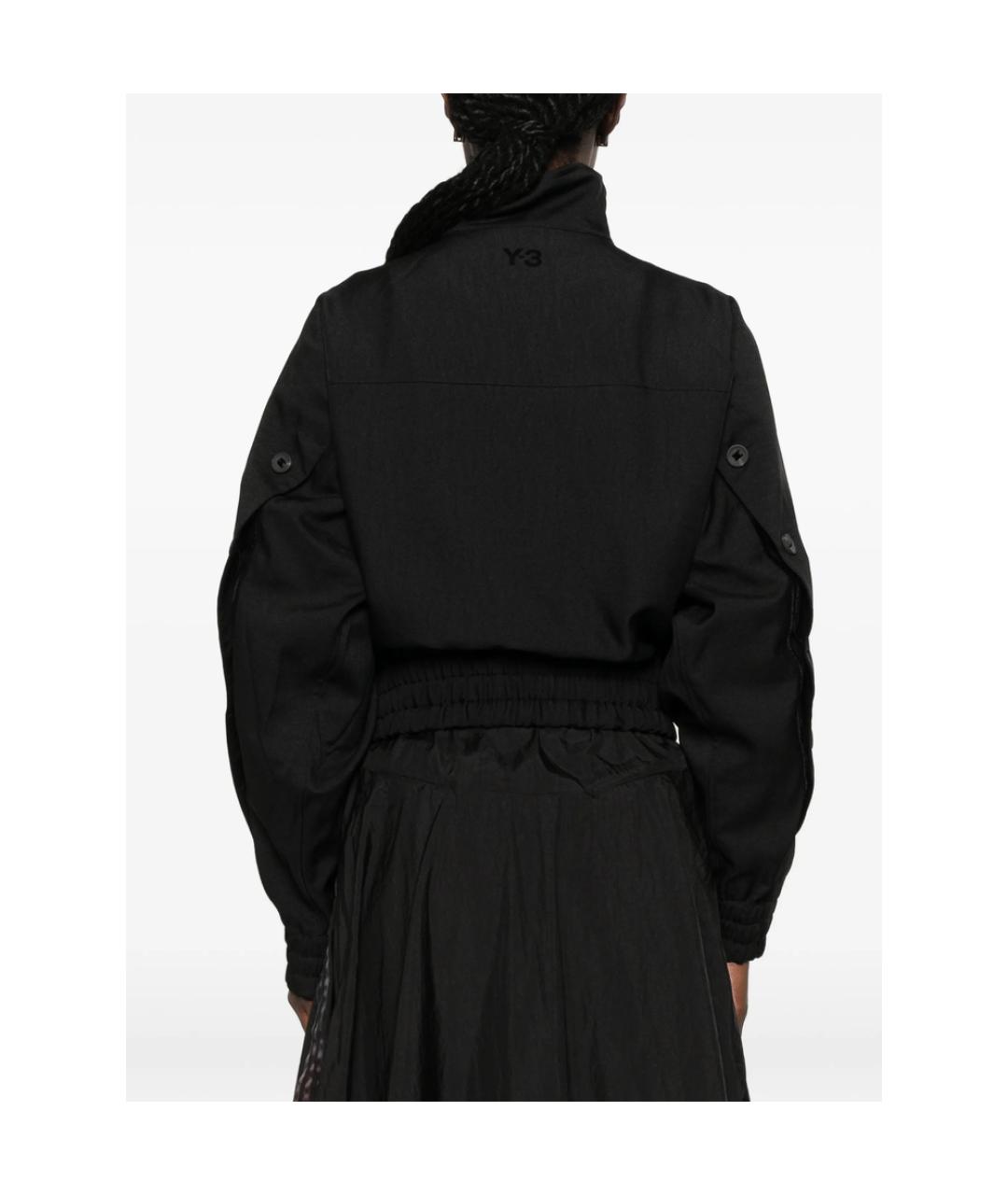 Y-3 Черная полиэстеровая куртка, фото 5