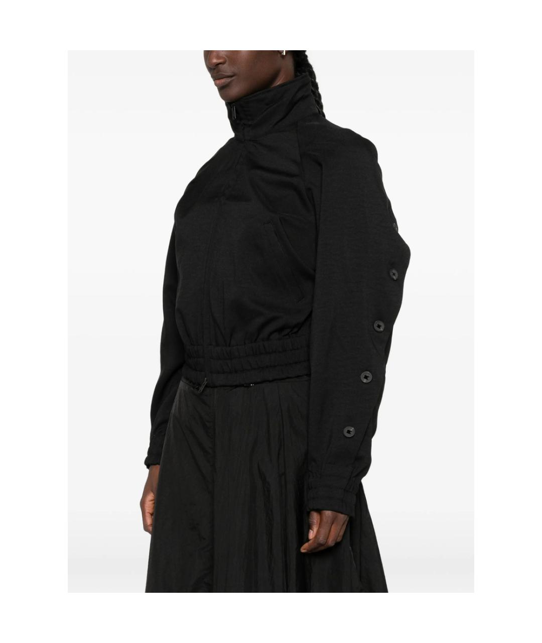 Y-3 Черная полиэстеровая куртка, фото 2