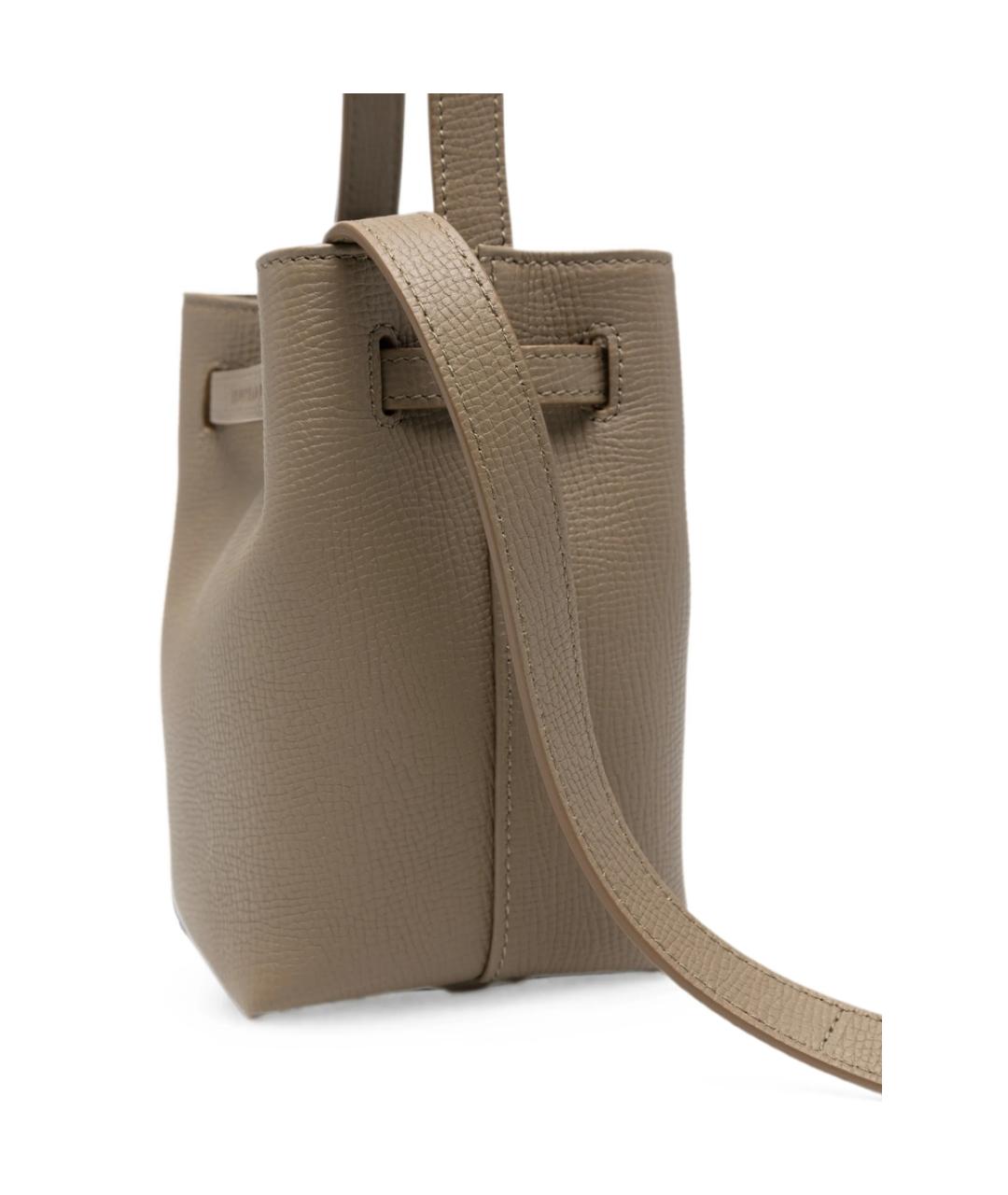 LONGCHAMP Зеленая кожаная сумка через плечо, фото 2