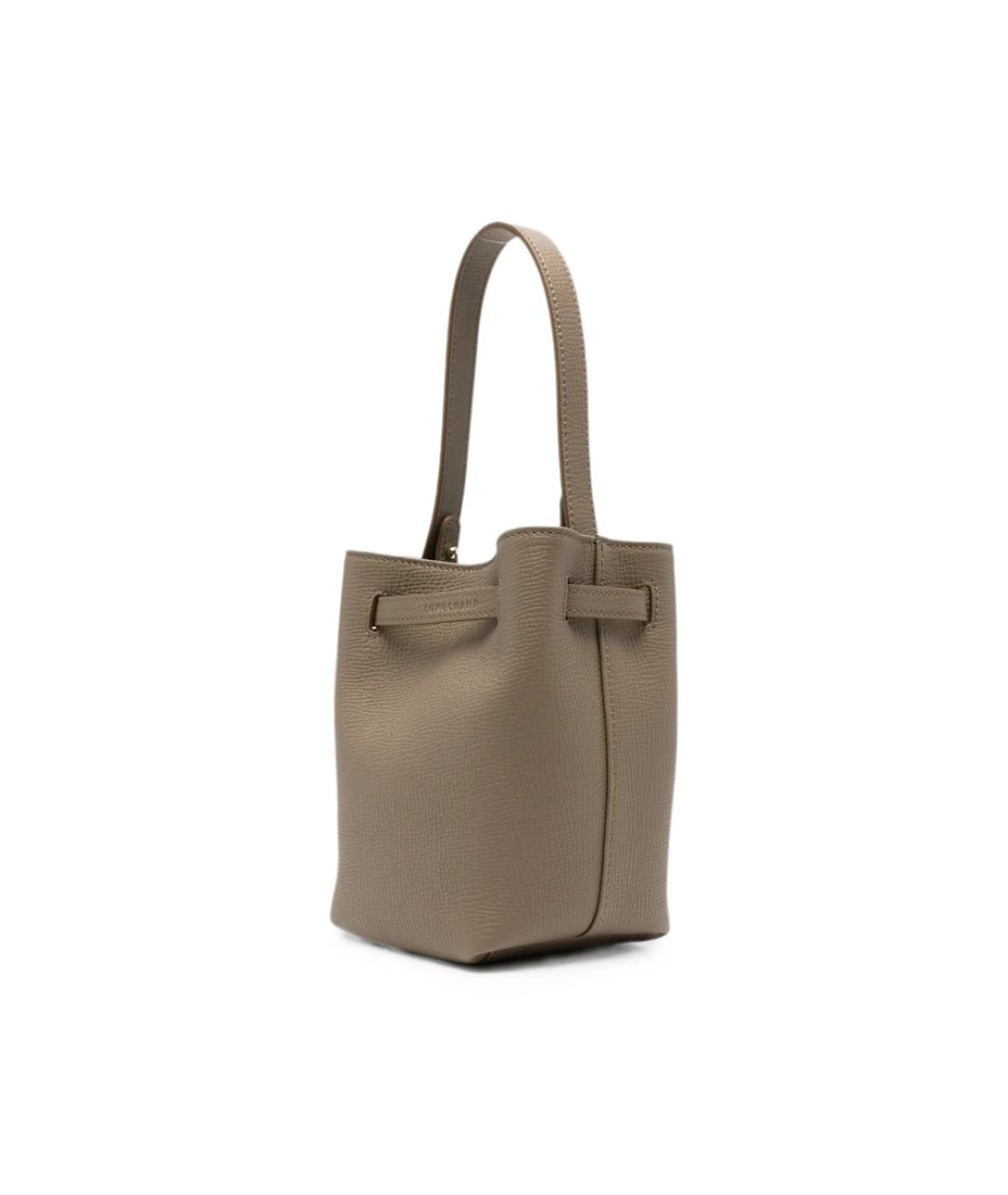 LONGCHAMP Зеленая кожаная сумка через плечо, фото 5