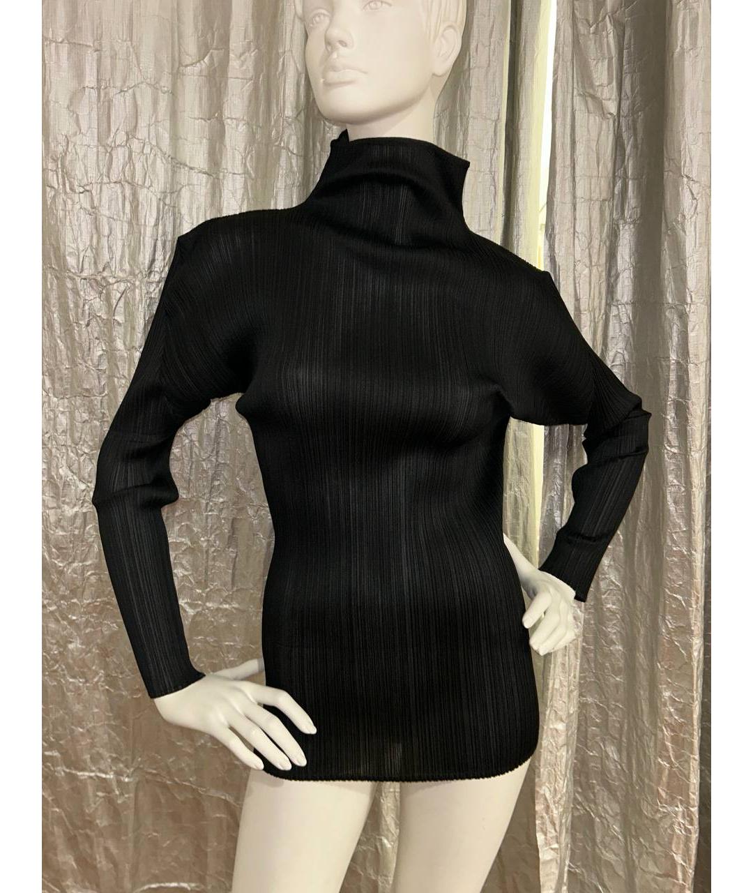 ISSEY MIYAKE Черная полиэстеровая блузы, фото 6