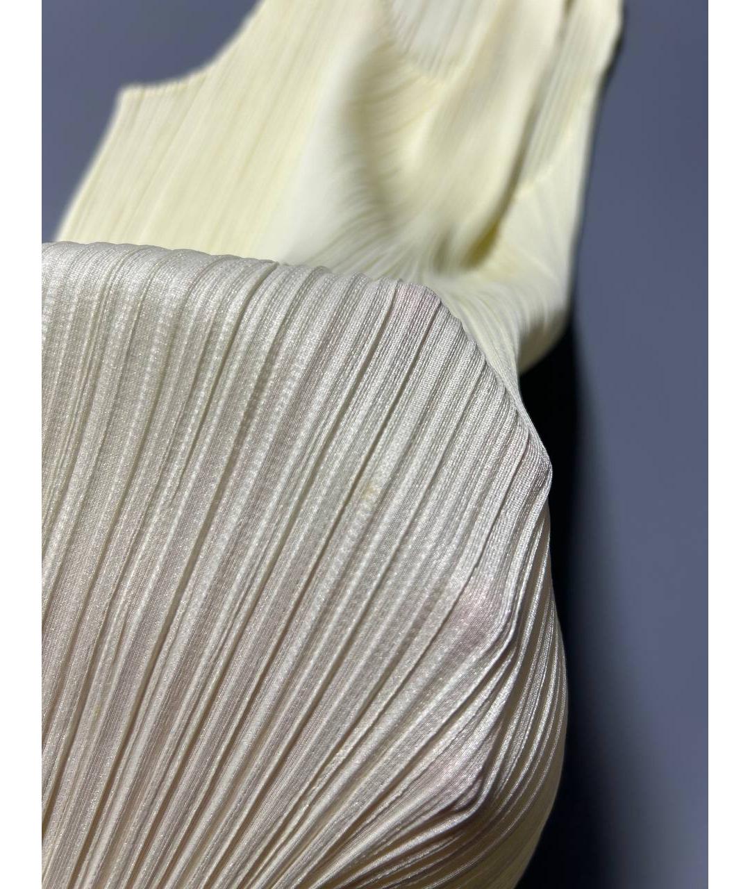 ISSEY MIYAKE Бежевая полиэстеровая майка, фото 4