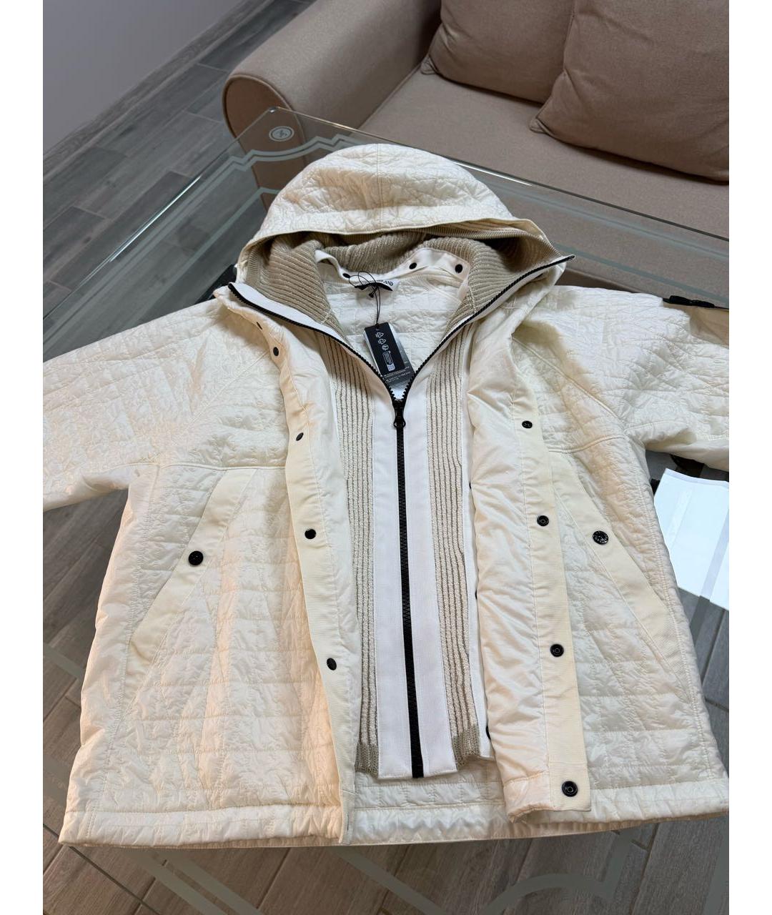 STONE ISLAND Белая нейлоновая куртка, фото 7