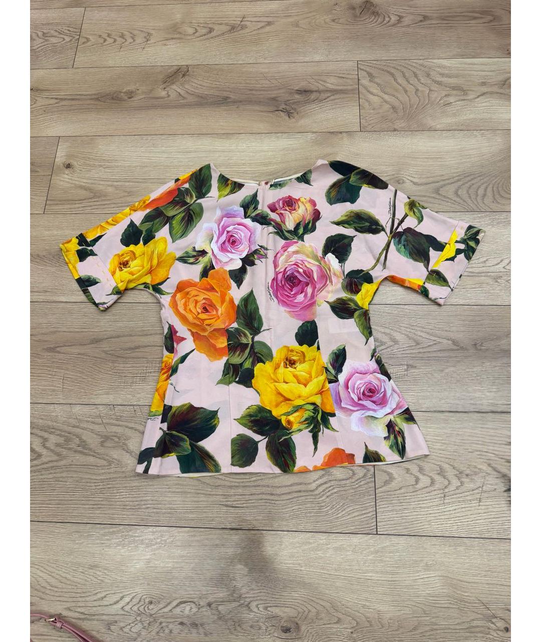 DOLCE&GABBANA Розовая вискозная блузы, фото 5