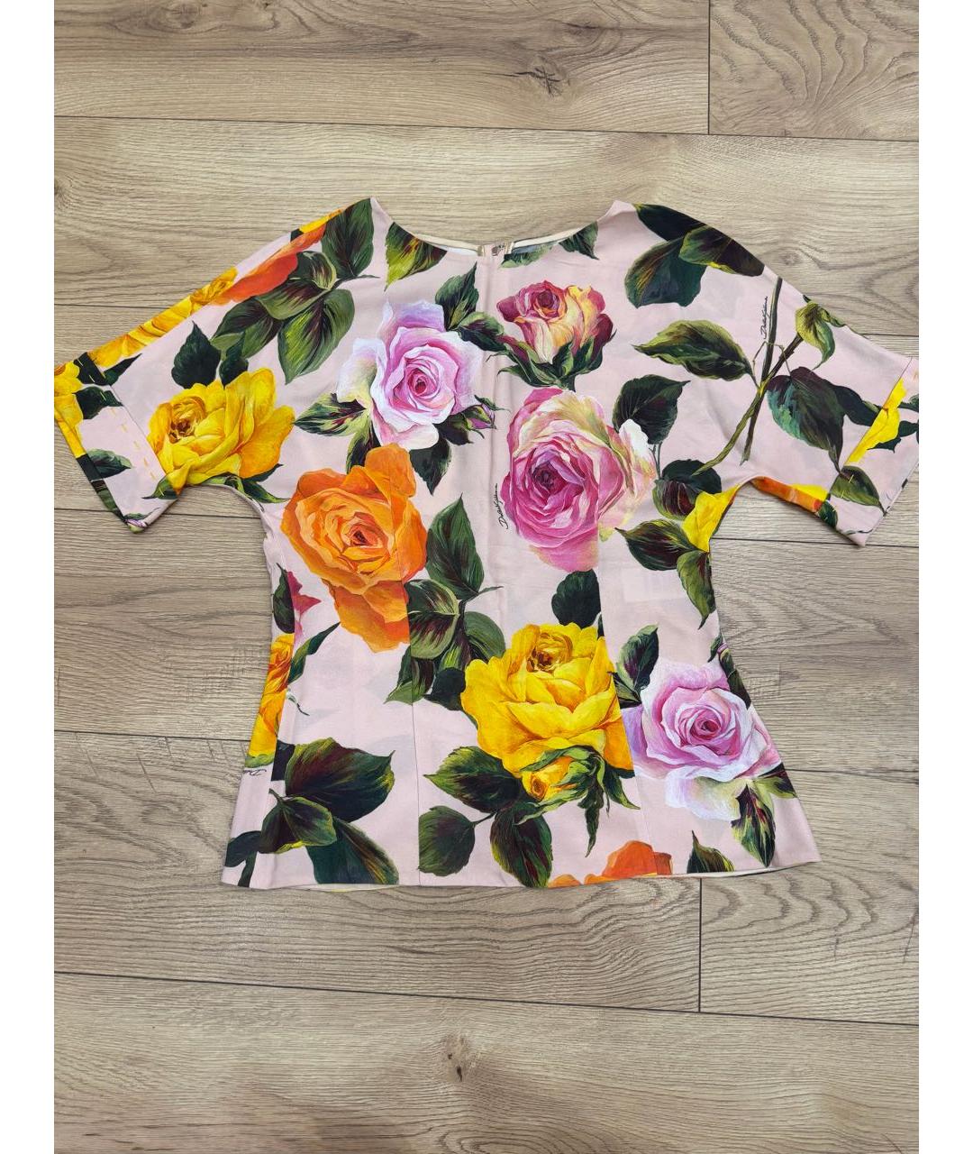 DOLCE&GABBANA Розовая вискозная блузы, фото 6
