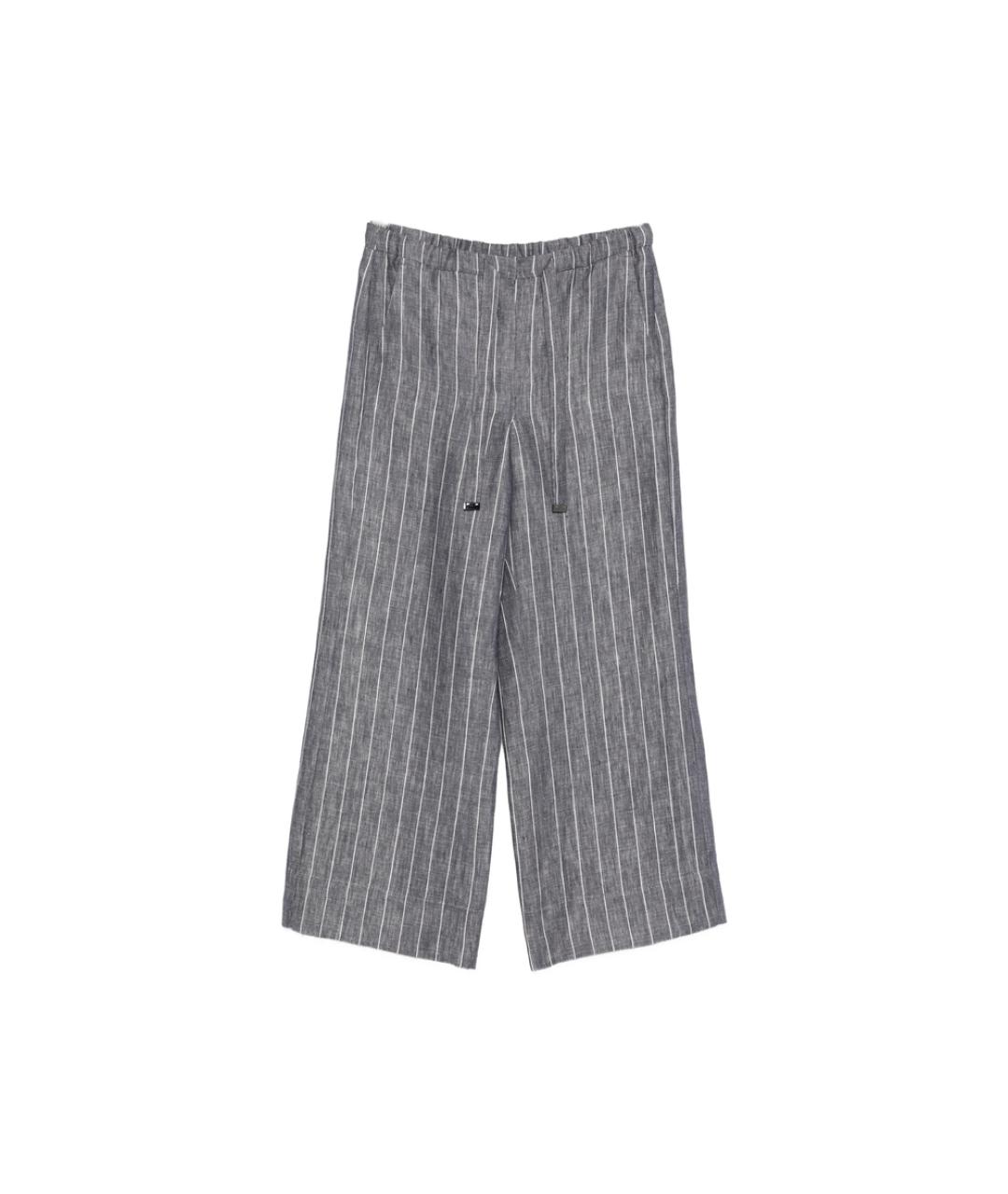 'S MAX MARA Синие прямые брюки, фото 1