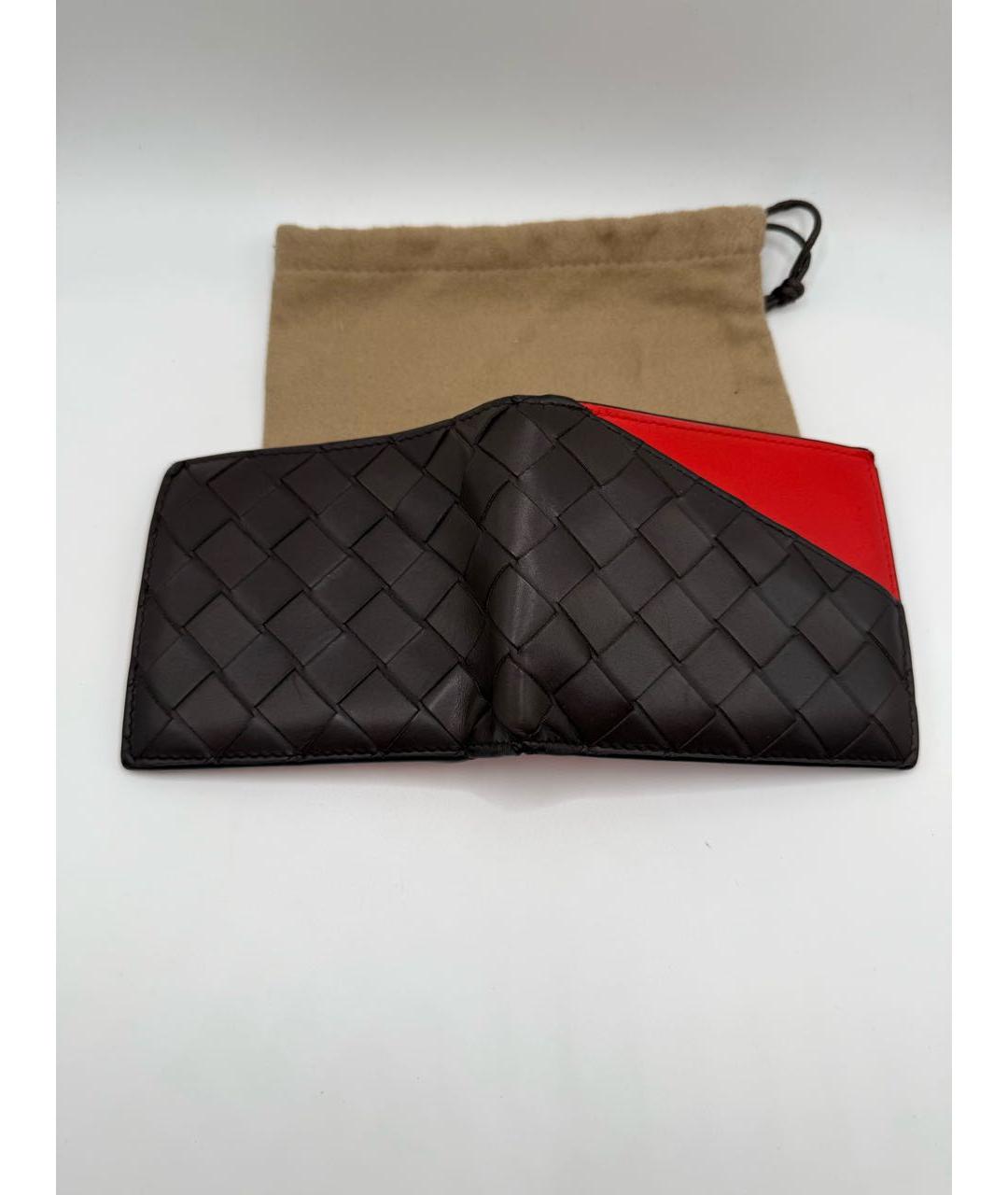 BOTTEGA VENETA Черный кожаный кошелек, фото 3