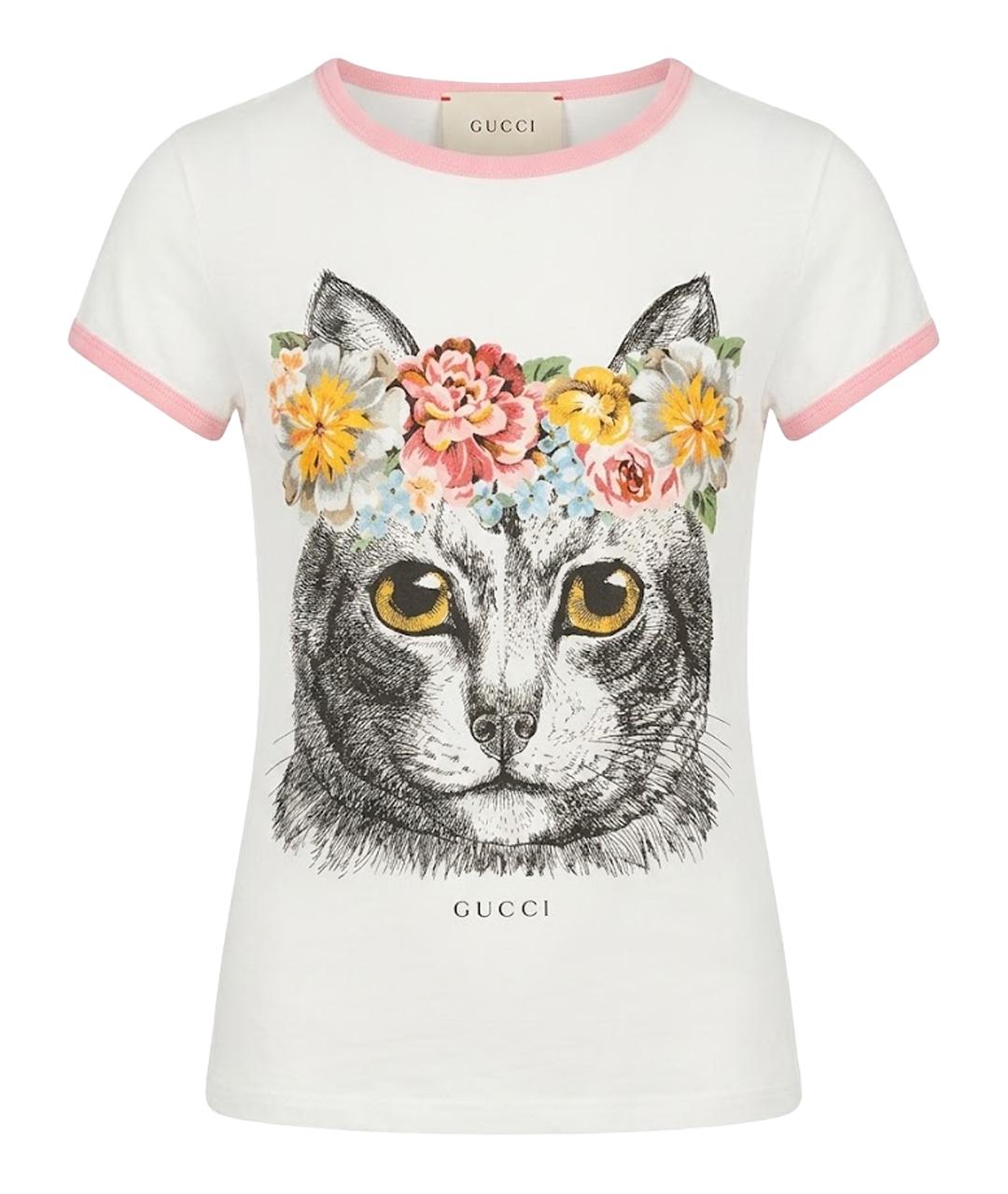 GUCCI Белый детская футболка / топ, фото 1