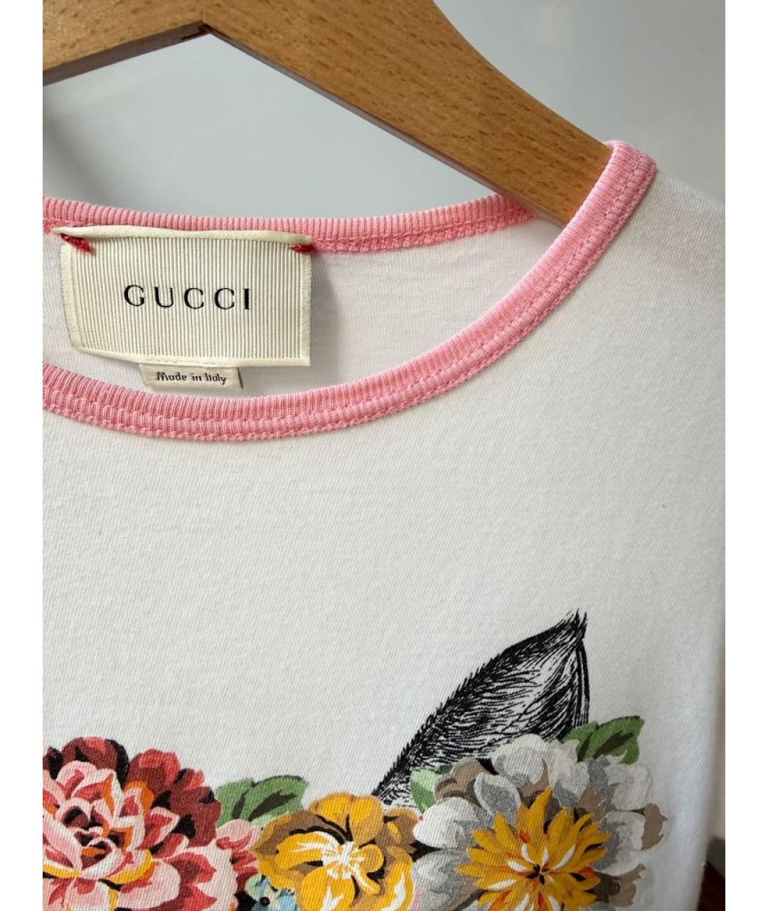 GUCCI Белый детская футболка / топ, фото 4