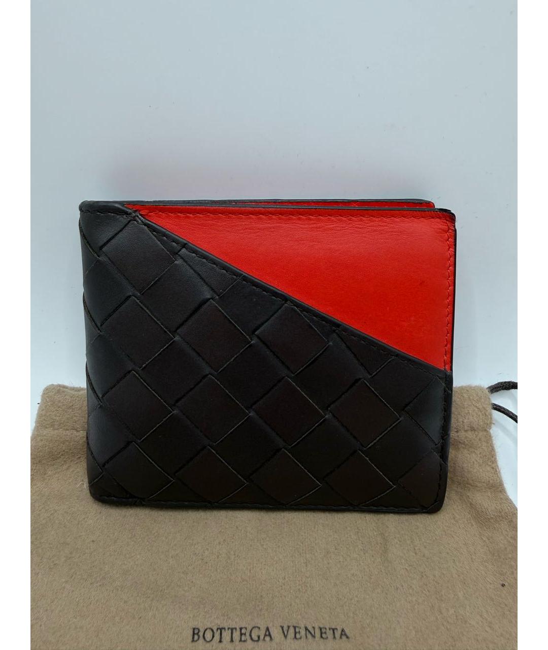 BOTTEGA VENETA Черный кожаный кошелек, фото 2