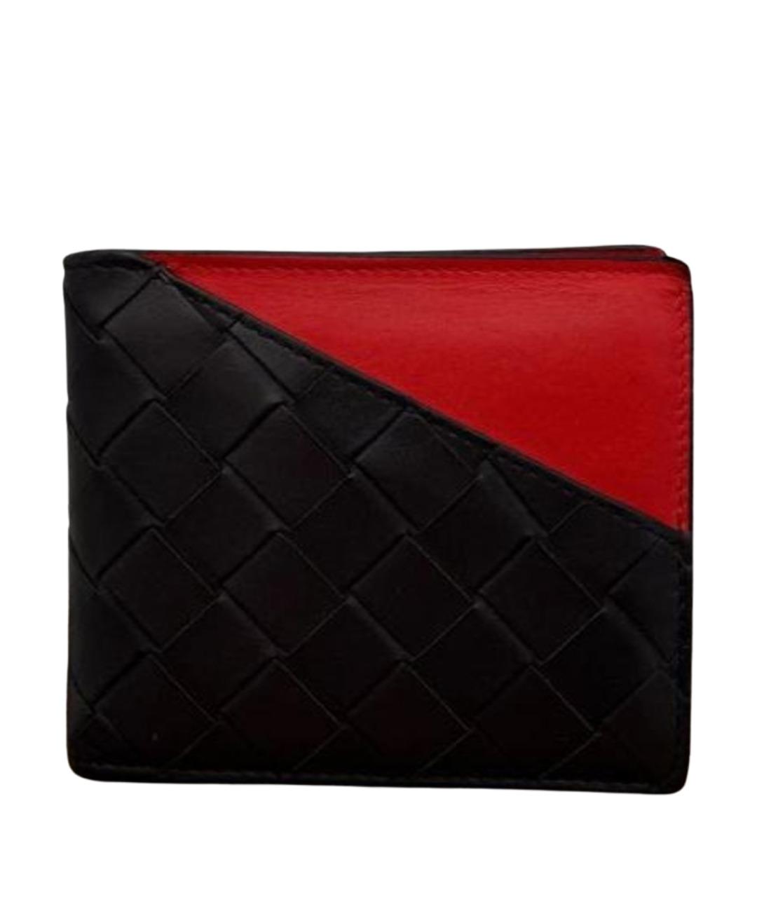 BOTTEGA VENETA Черный кожаный кошелек, фото 1