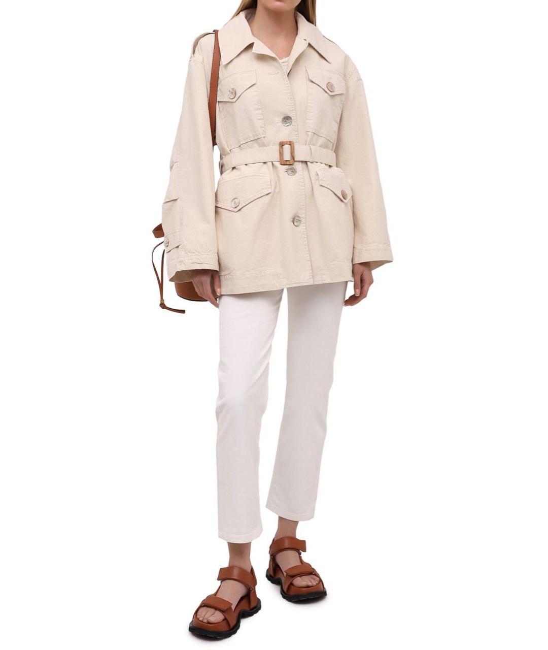 ACNE STUDIOS Бежевая хлопковая куртка, фото 4