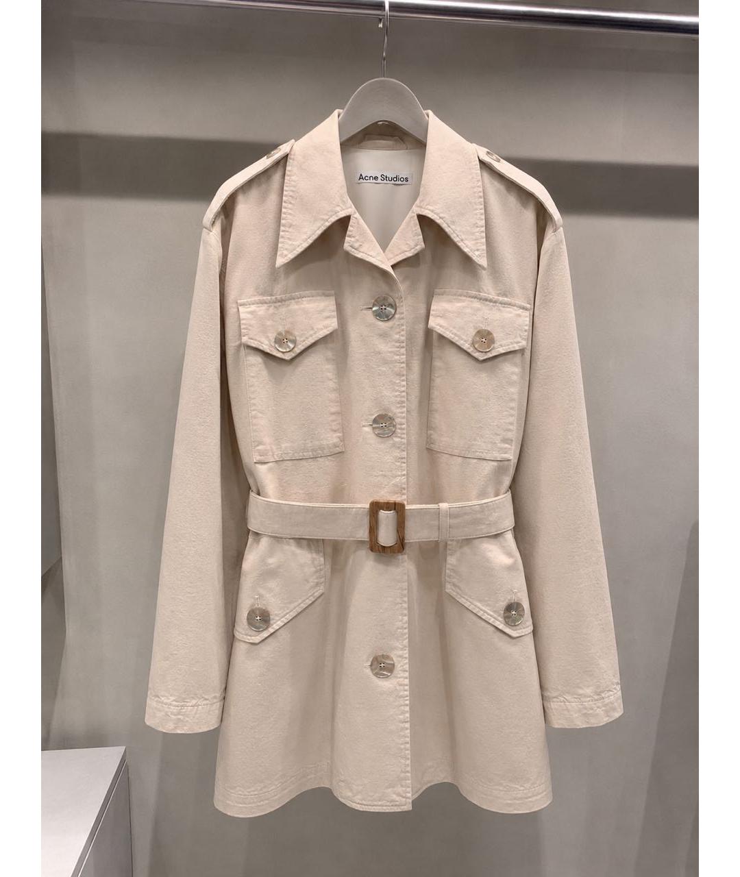 ACNE STUDIOS Бежевая хлопковая куртка, фото 6