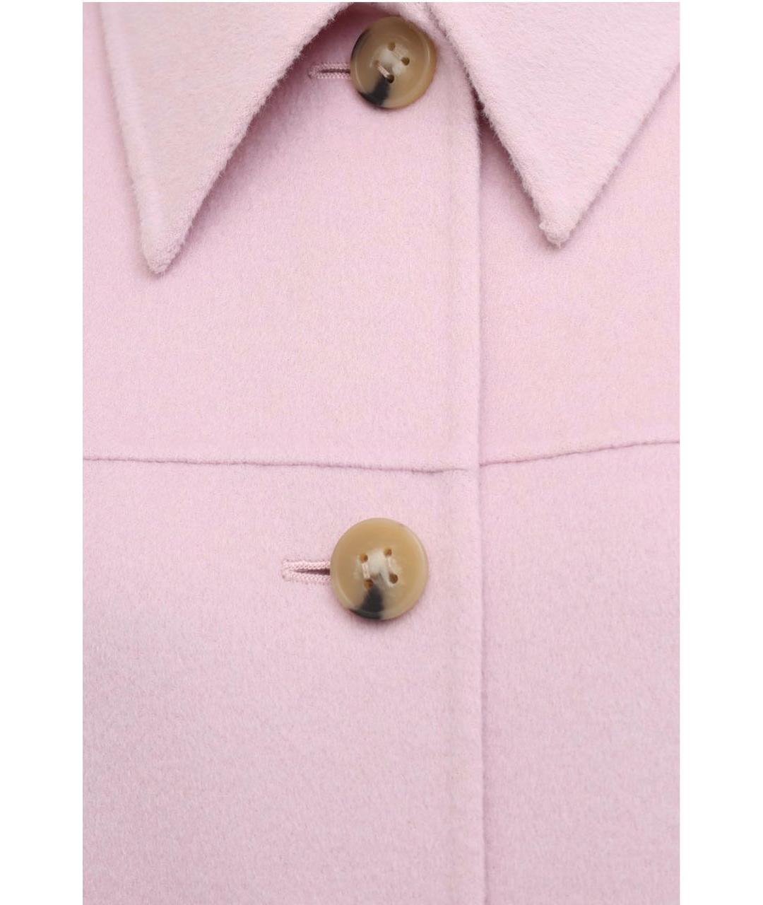 ACNE STUDIOS Розовое шерстяное пальто, фото 3