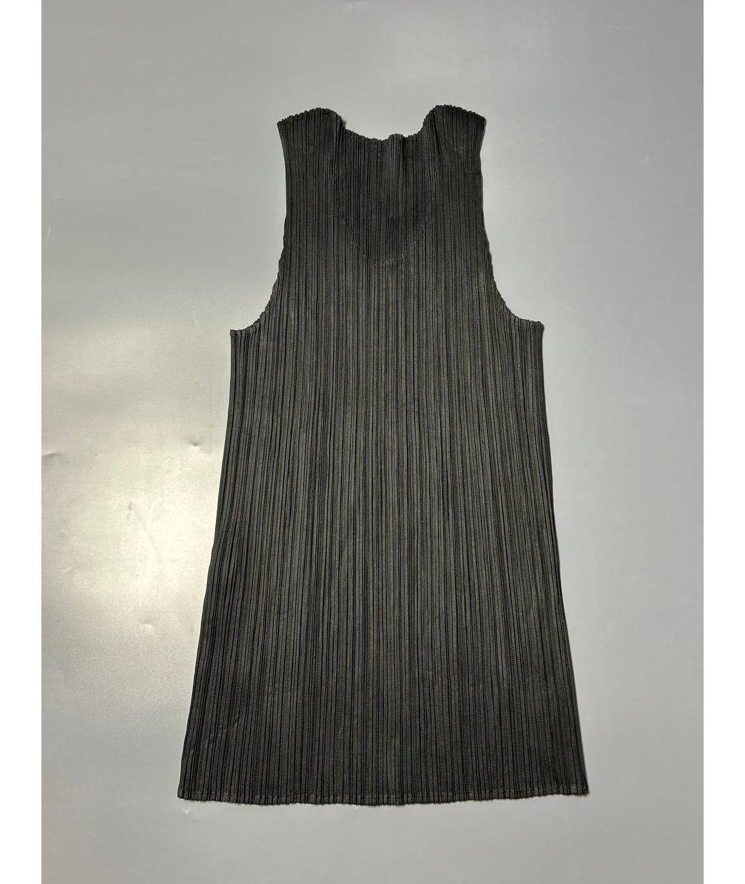 ISSEY MIYAKE Черная полиэстеровая майка, фото 2