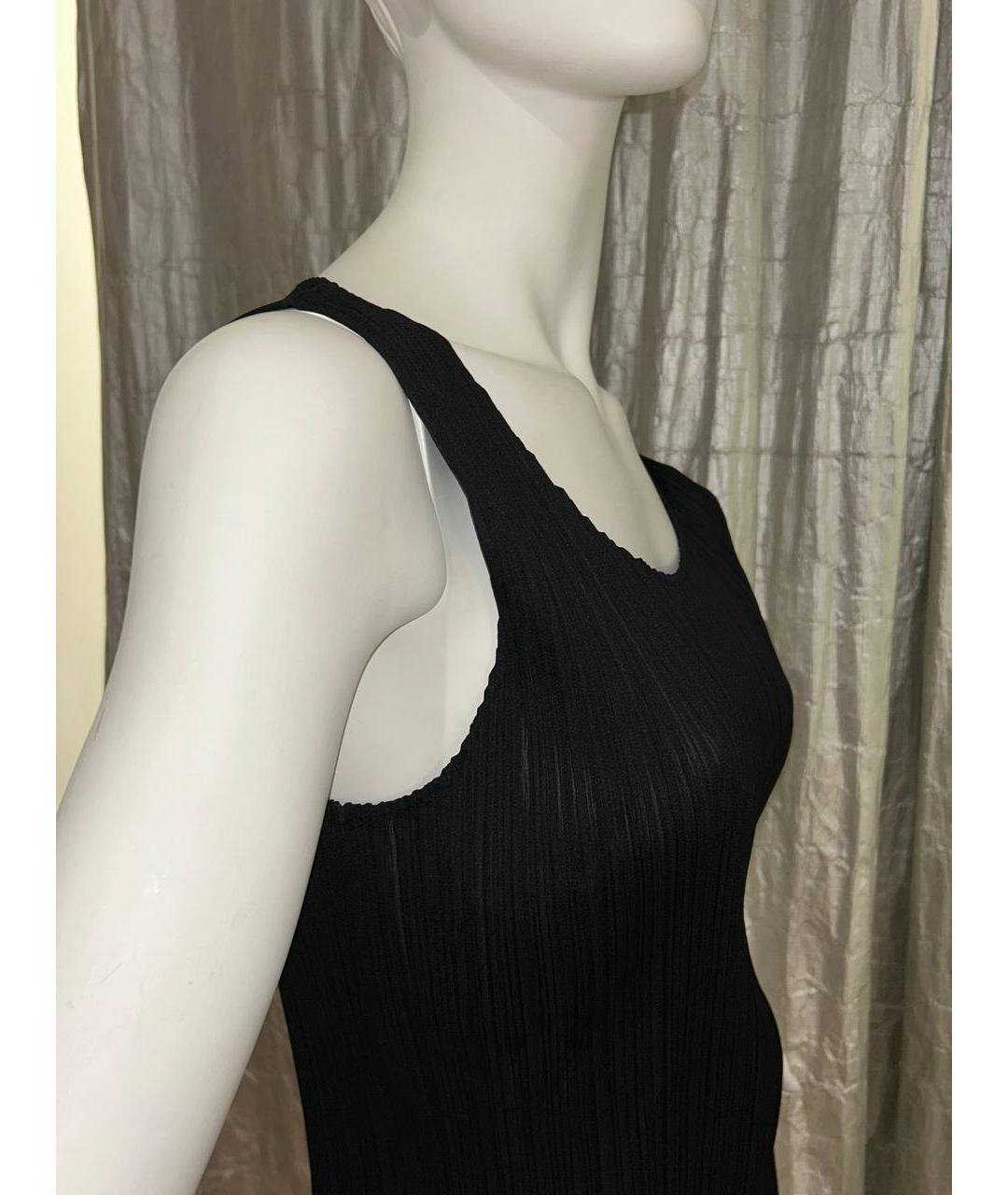ISSEY MIYAKE Черная полиэстеровая майка, фото 9