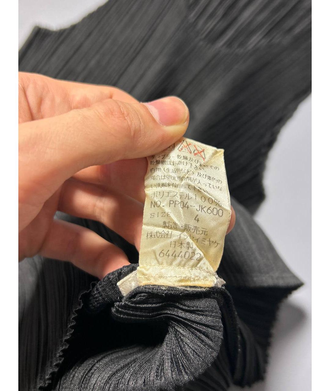 ISSEY MIYAKE Черная полиэстеровая майка, фото 6