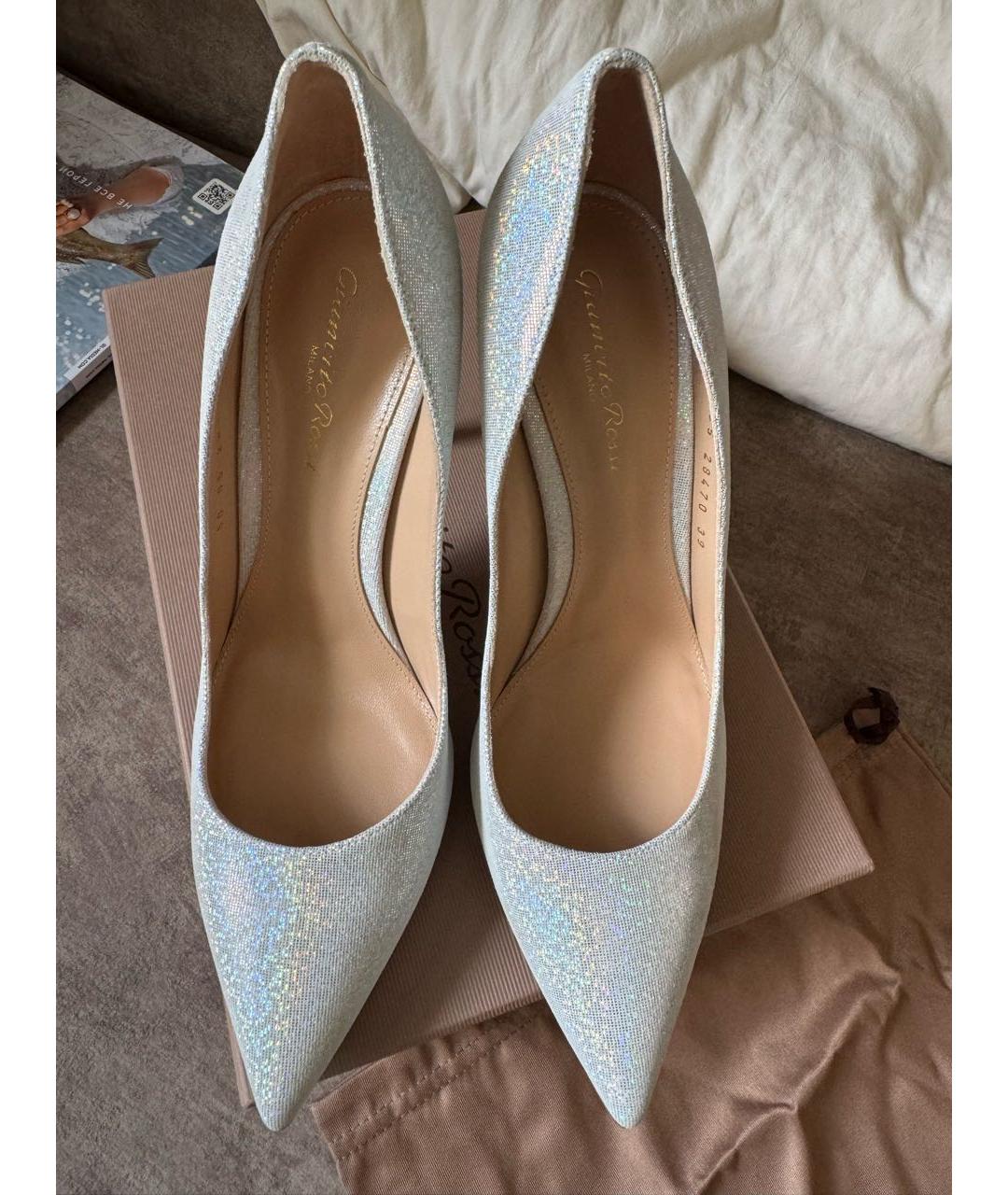 GIANVITO ROSSI Серебряные туфли, фото 2