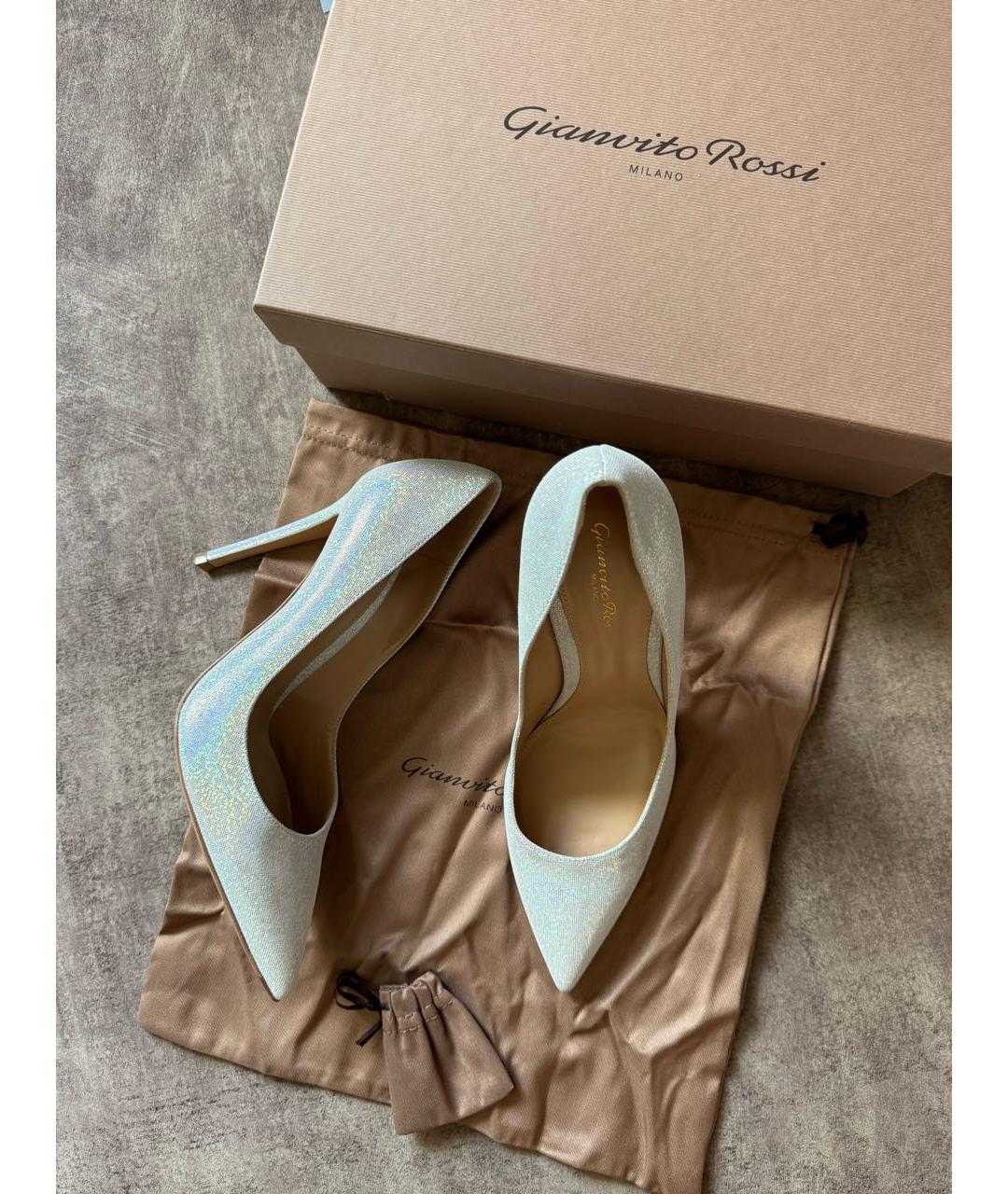 GIANVITO ROSSI Серебряные туфли, фото 7