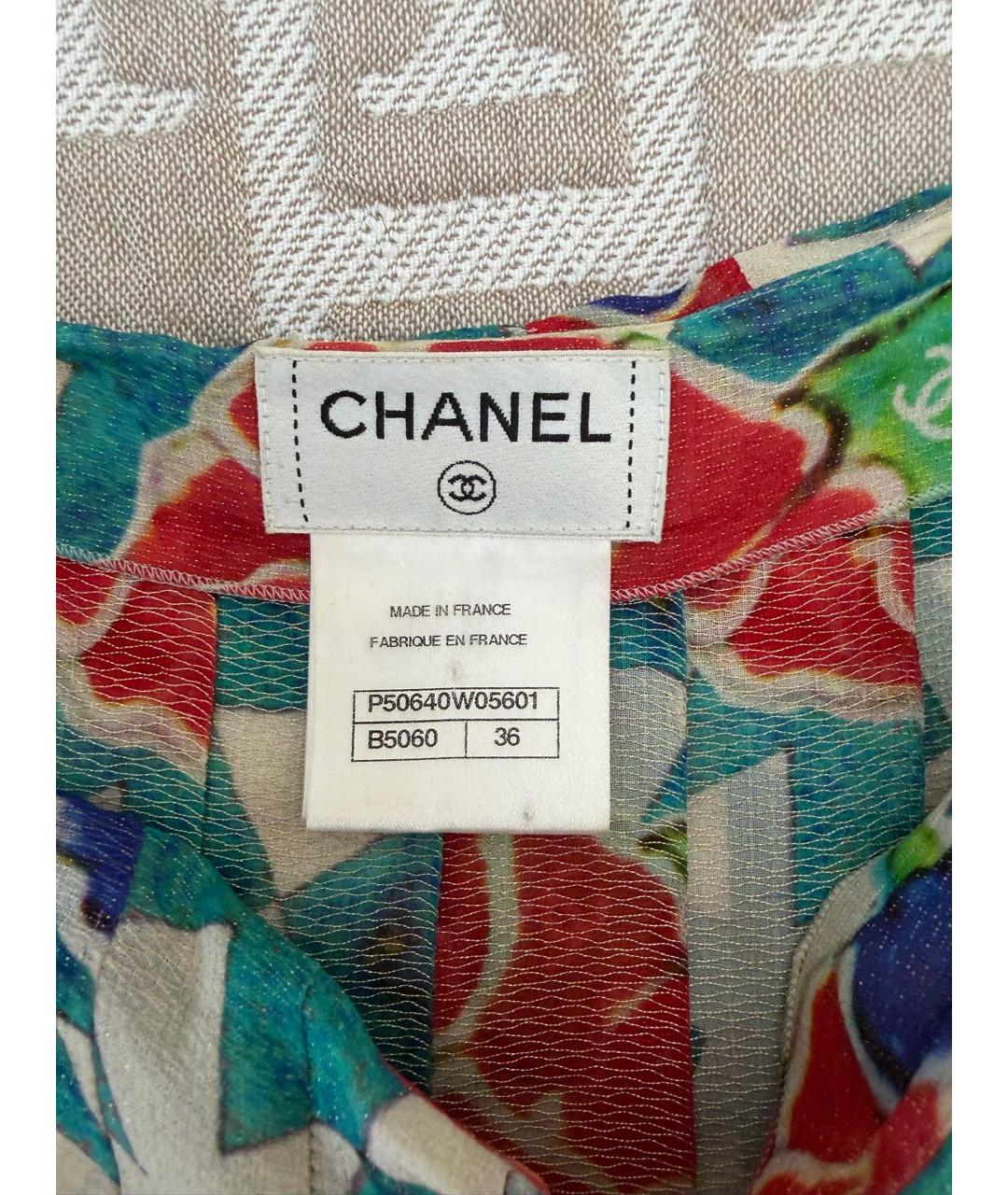CHANEL Голубая юбка мини, фото 3