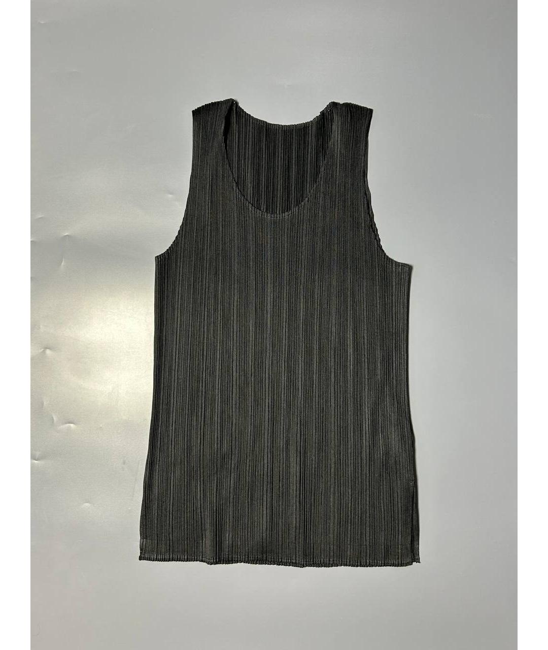 ISSEY MIYAKE Черная полиэстеровая майка, фото 9