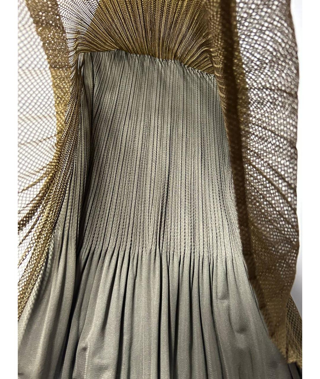 ISSEY MIYAKE Коричневое полиэстеровое повседневное платье, фото 5