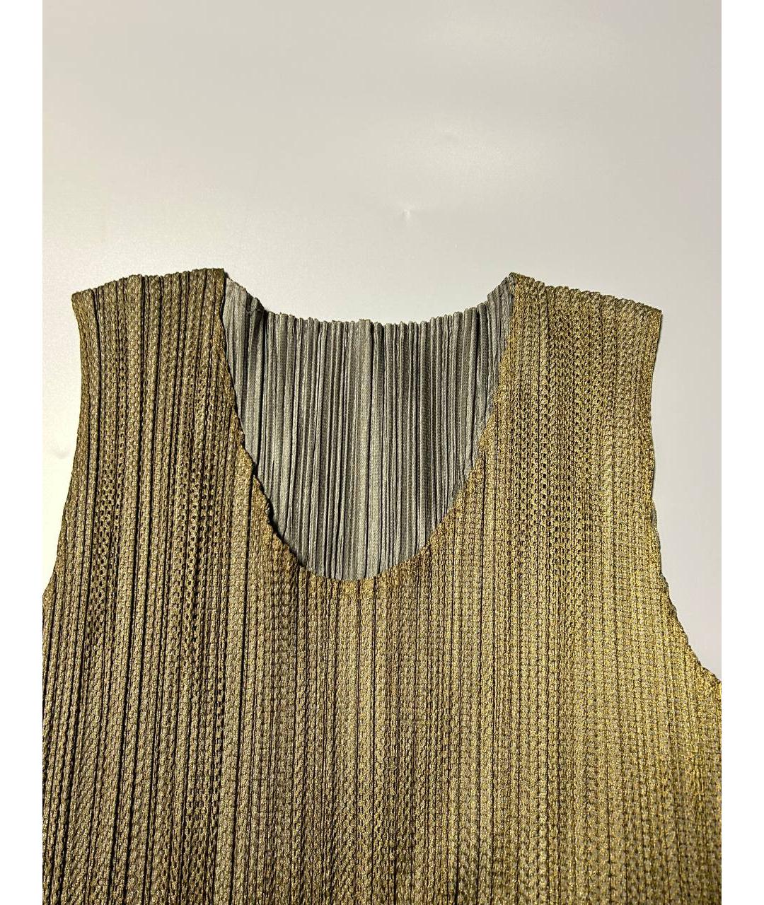ISSEY MIYAKE Коричневое полиэстеровое повседневное платье, фото 4