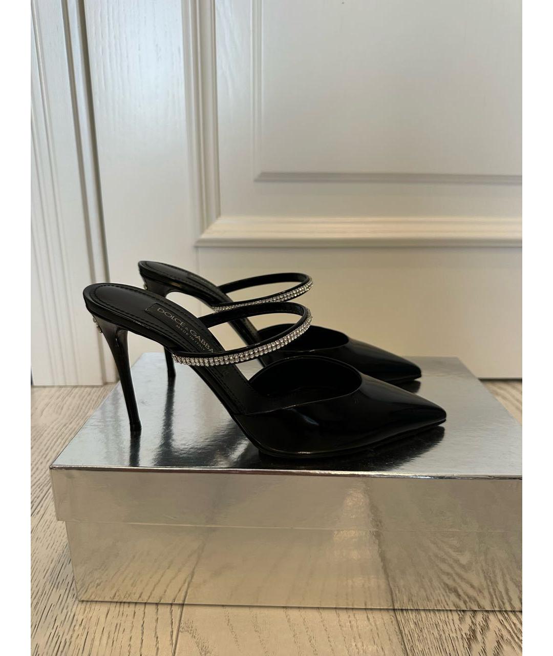 DOLCE&GABBANA Черные туфли из лакированной кожи, фото 8
