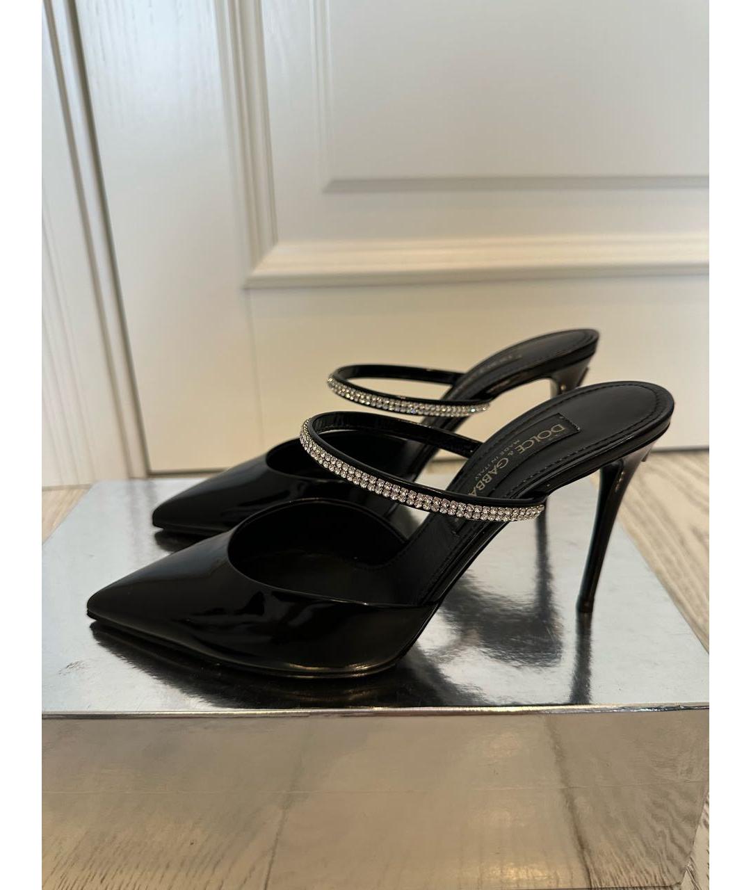 DOLCE&GABBANA Черные туфли из лакированной кожи, фото 3