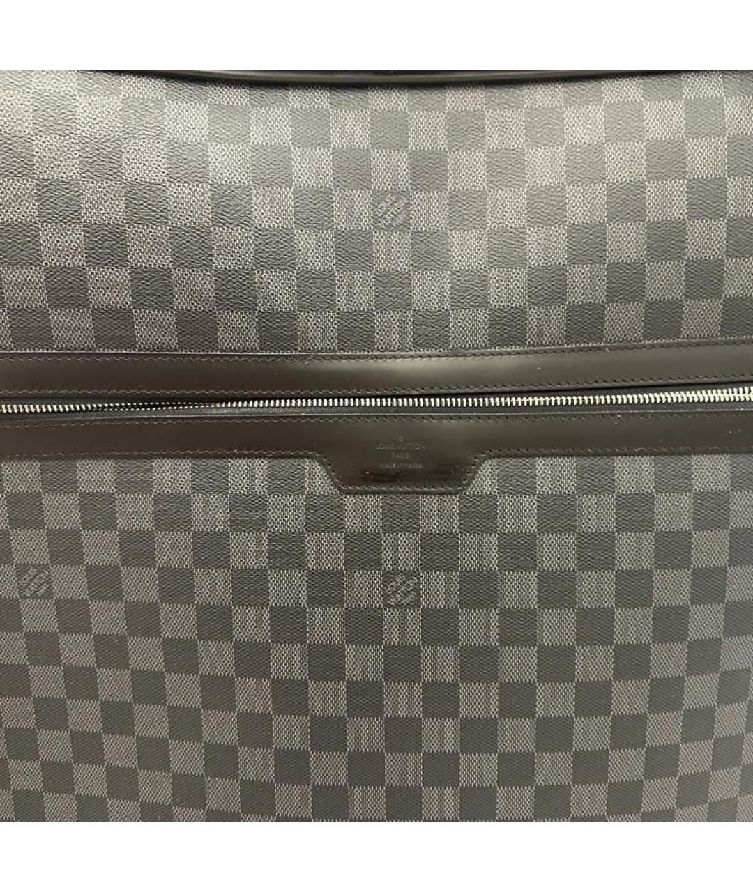 LOUIS VUITTON Черный канва чемодан, фото 3