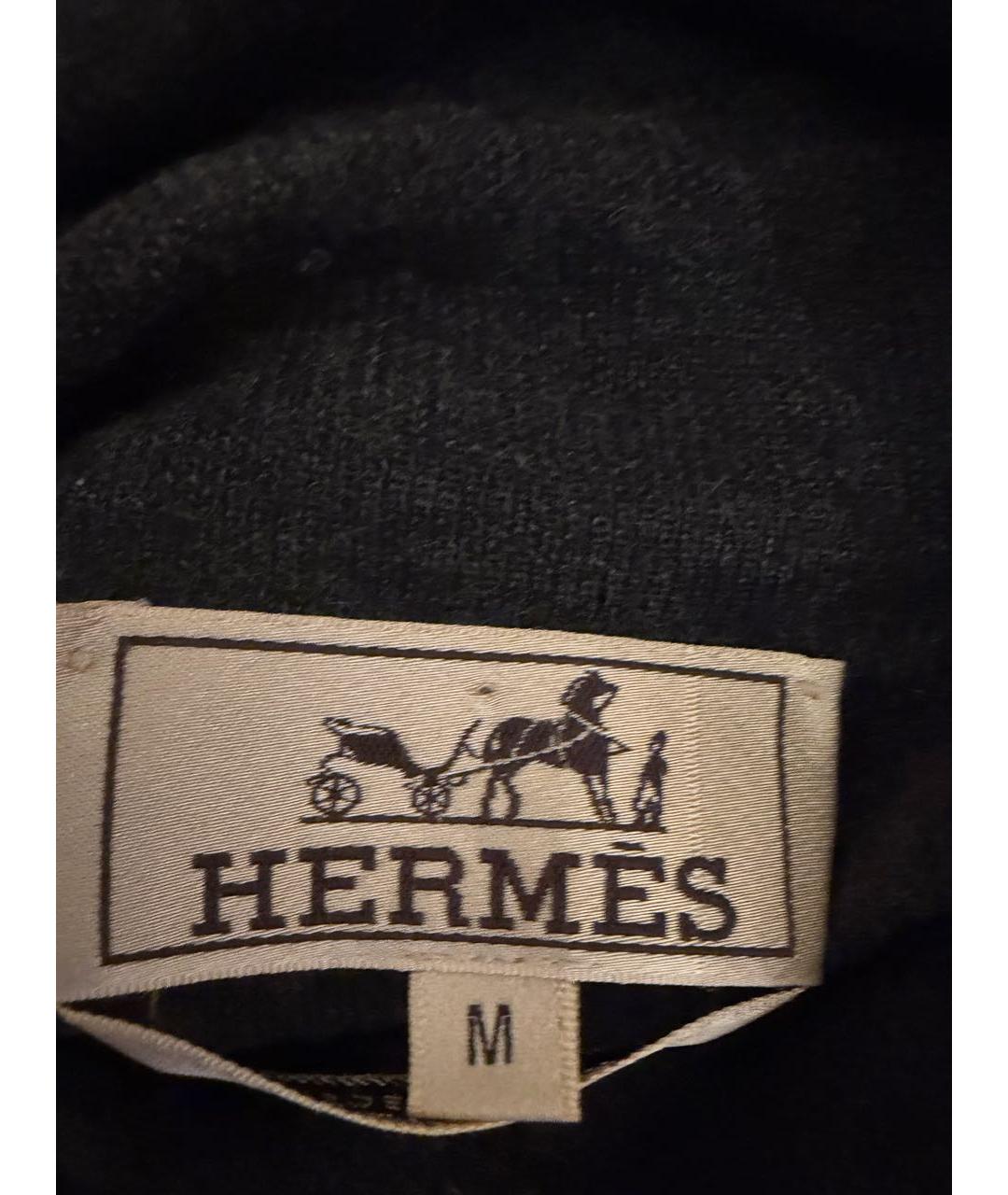 HERMES Серая кашемировая водолазка, фото 4